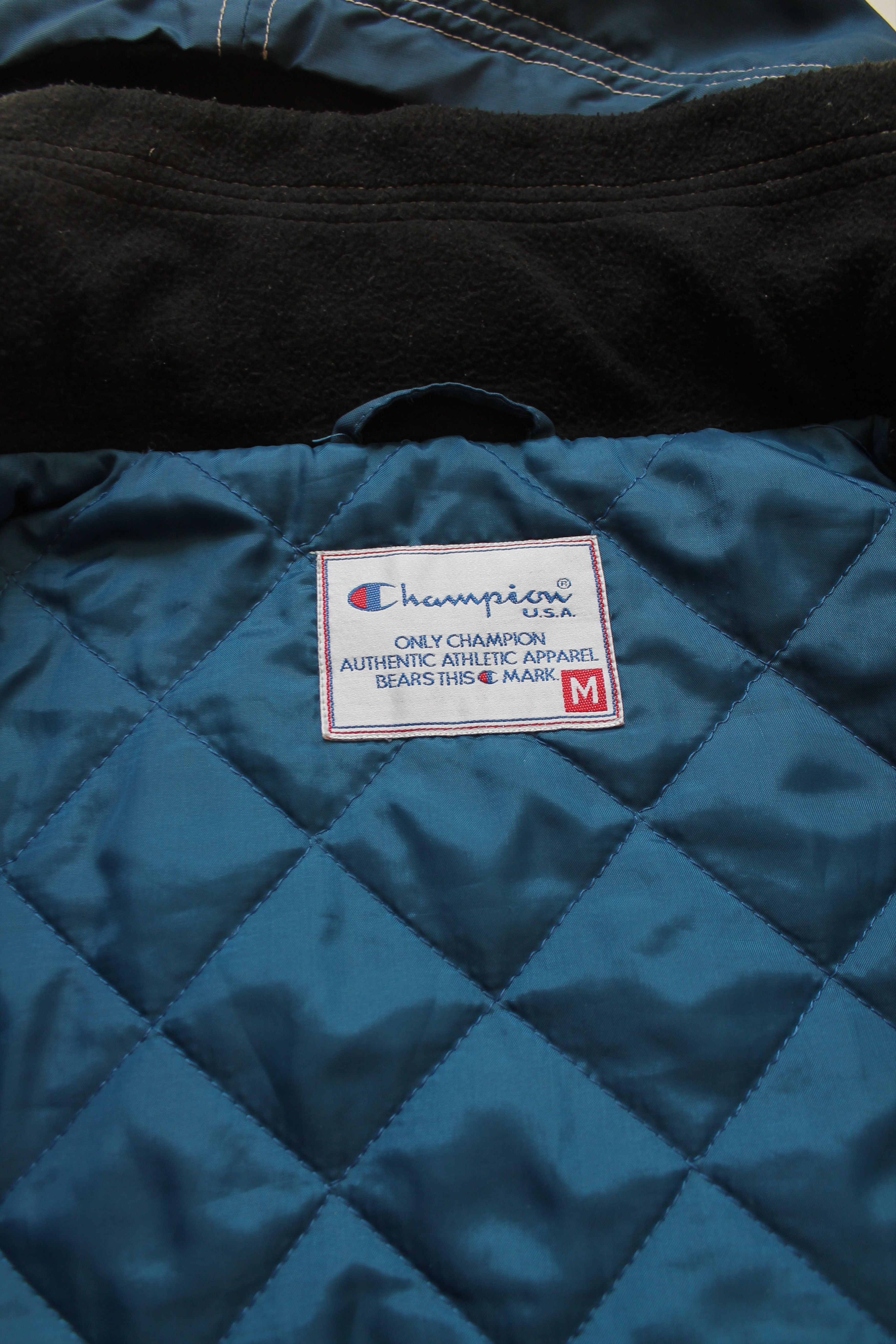 Champion Champion Vintage Hooded jacket M Blue Big Logo Size US M / EU 48-50 / 2 - 10 Thumbnail