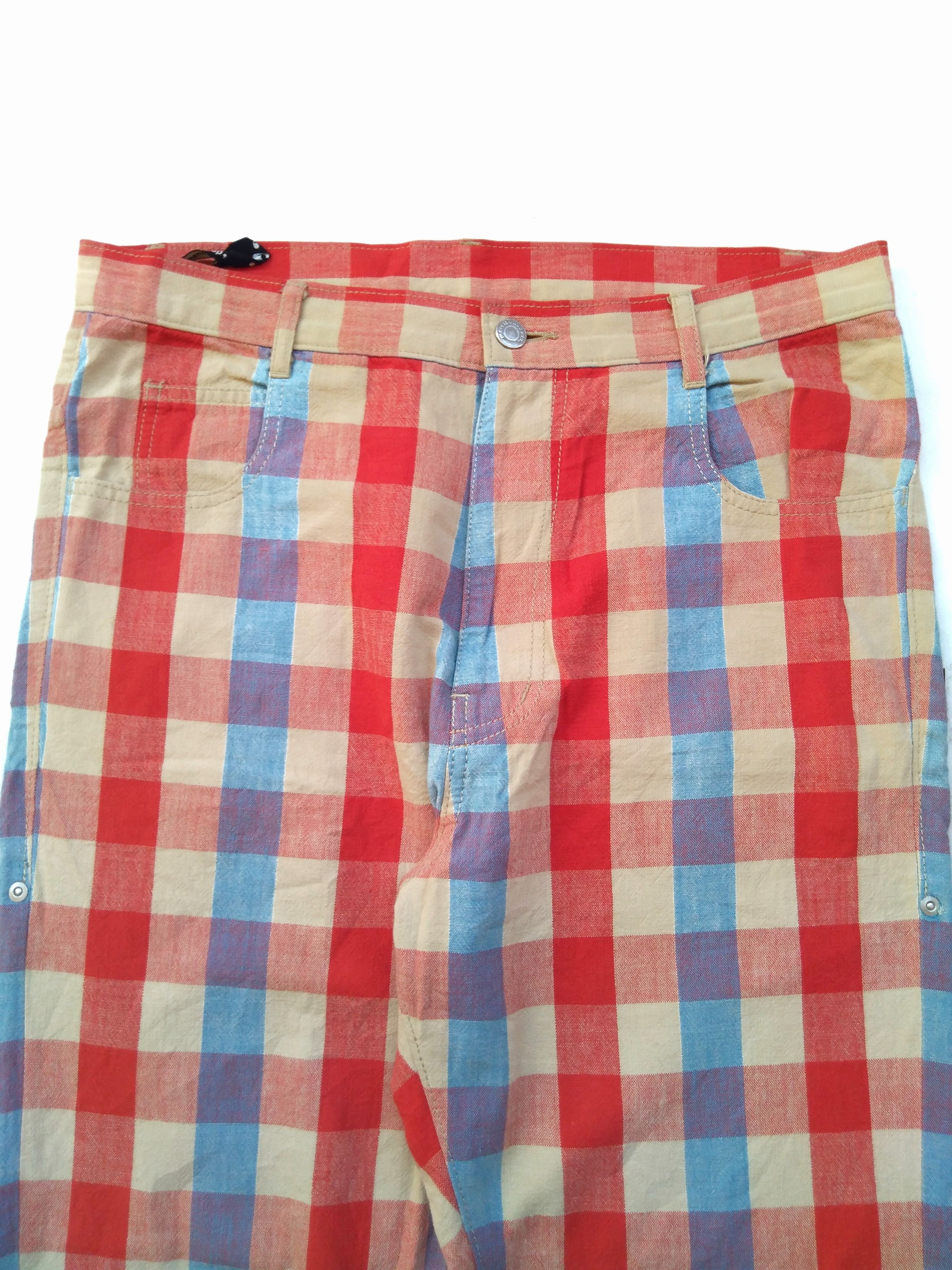 Issey Miyake × mercibeaucoup Mercibeaucoup colour full checked pant Size US 32 / EU 48 - 2 Thumbnail