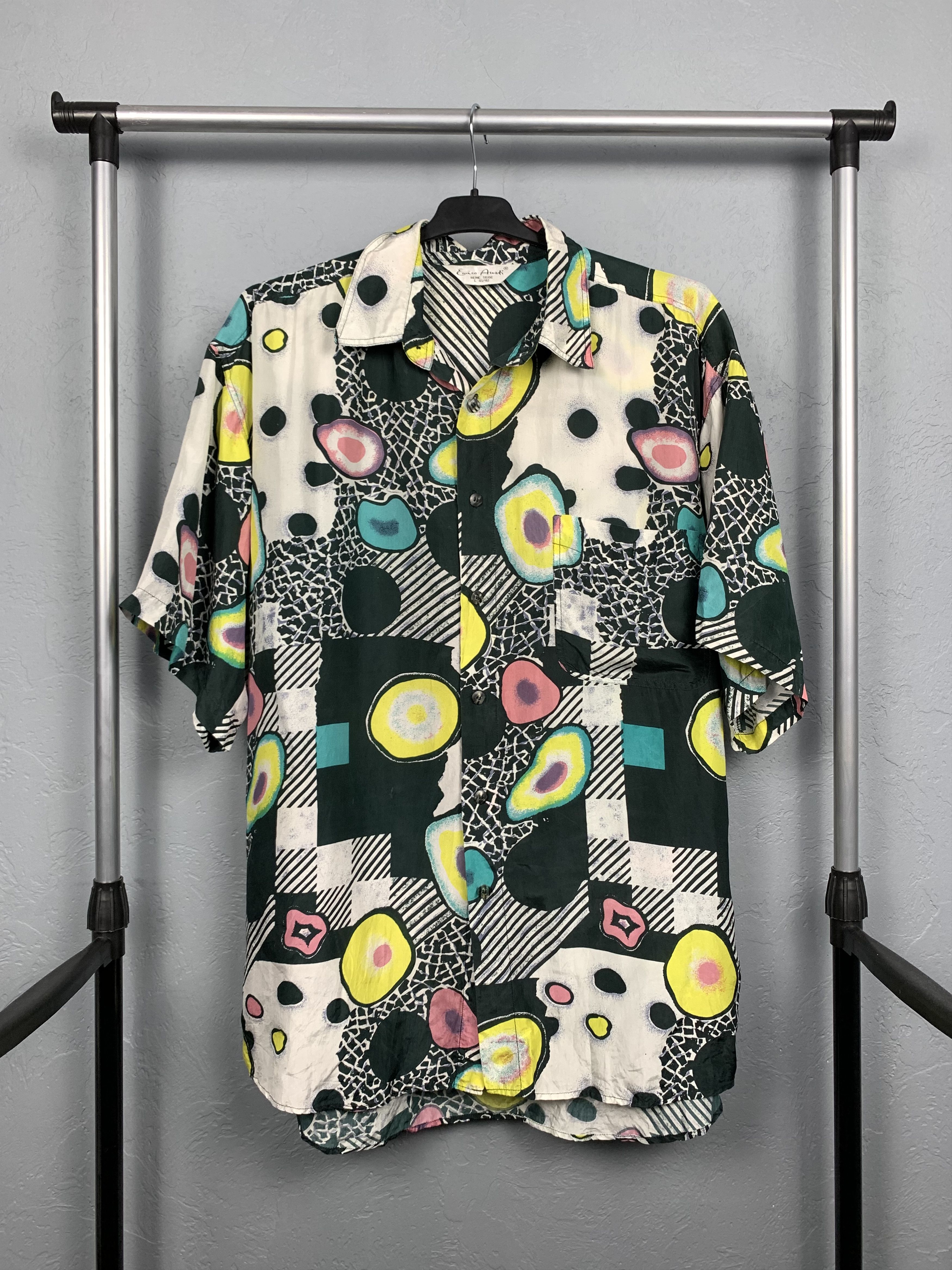 Vintage Vintage Hawaiian SILK Shirt Full Printed Size US XL / EU 56 / 4 - 1 Thumbnail