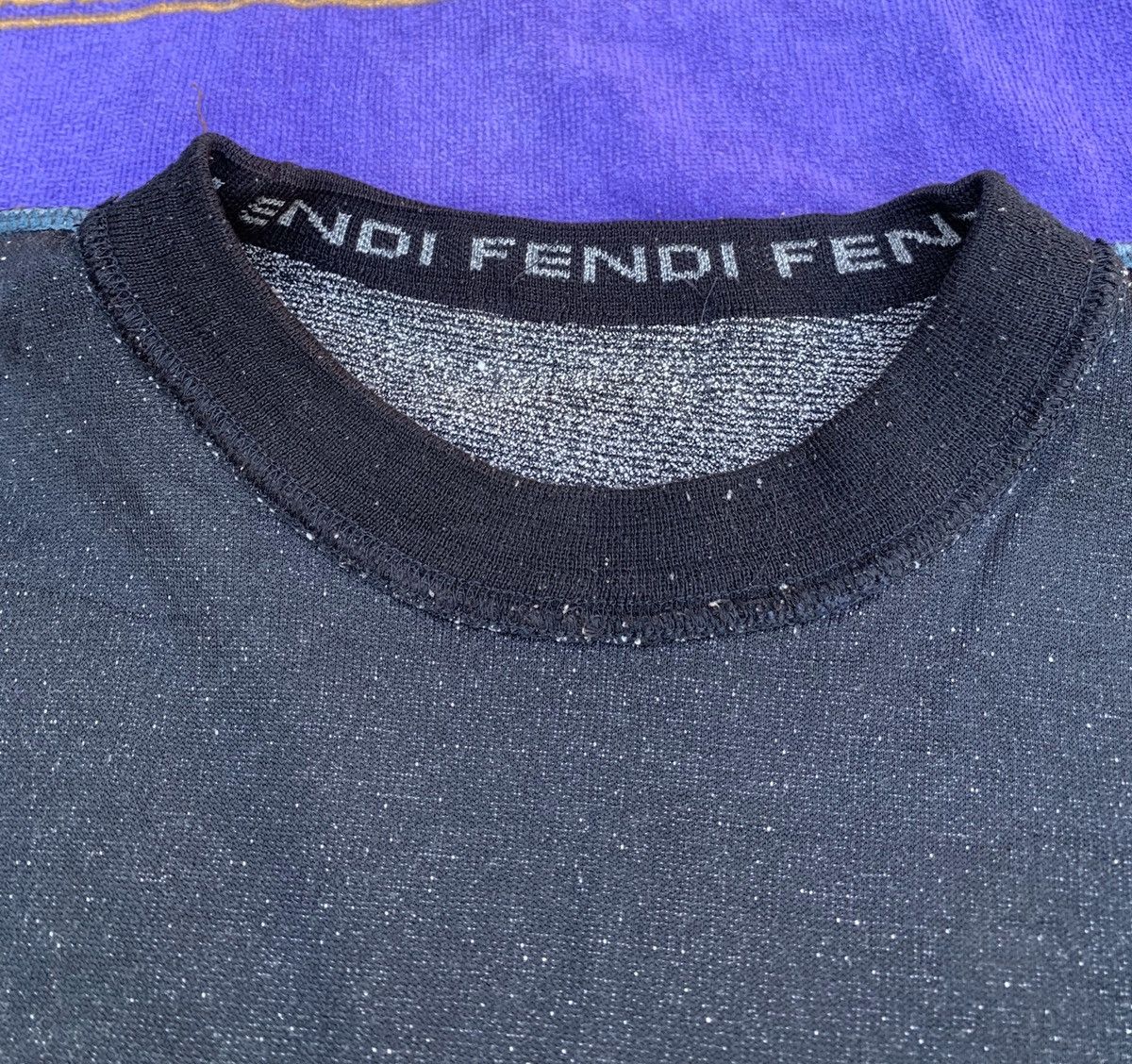 Designer Vintage FENDI Long Sleeve 50% Rayon 50% polyester Size US L / EU 52-54 / 3 - 16 Thumbnail