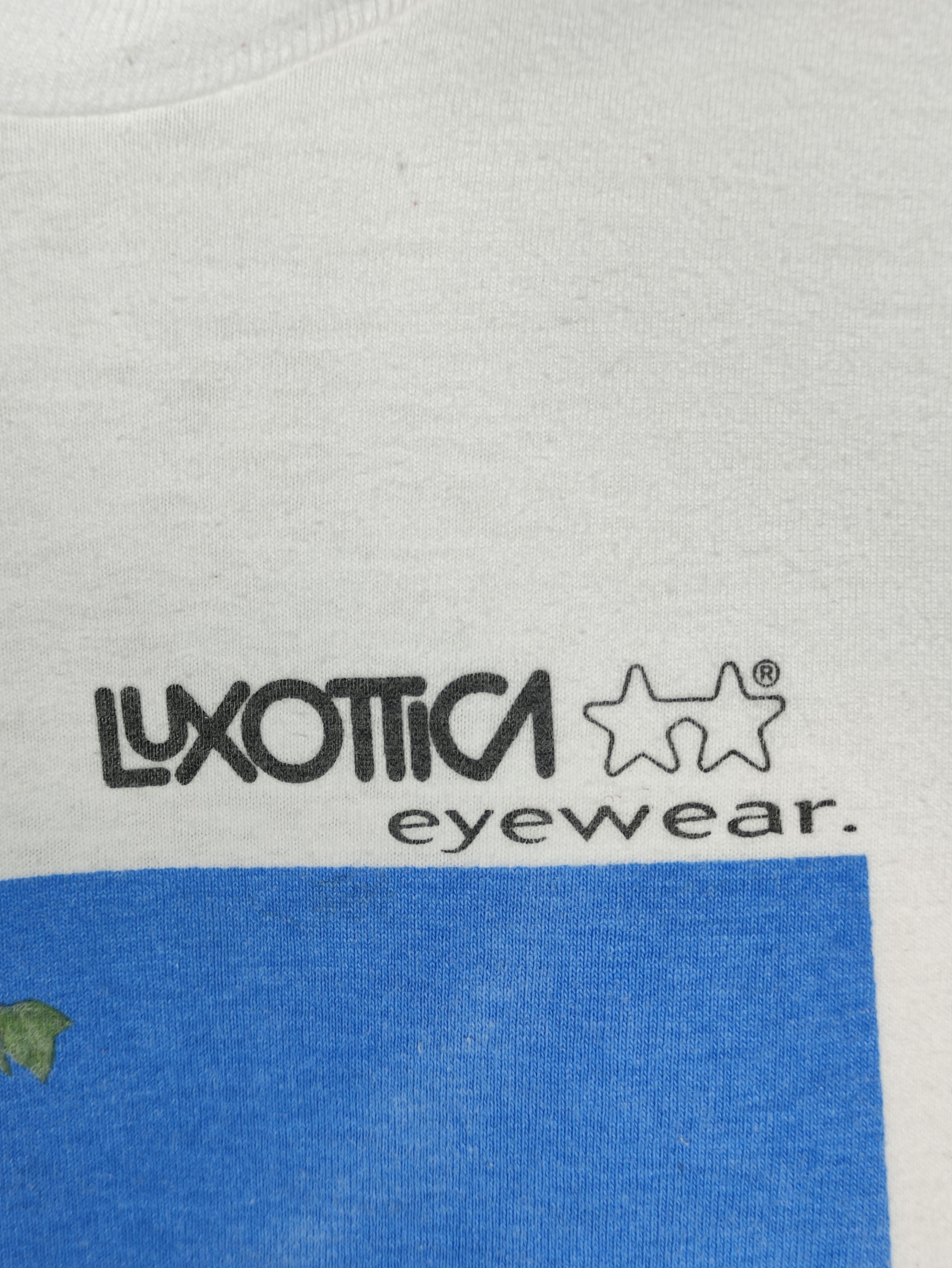 Fruit Of The Loom × Vintage Vintage 90s Luxottica Eyewear Shirt Size US L / EU 52-54 / 3 - 3 Thumbnail