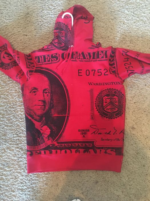 Supreme money hoodie hot sale