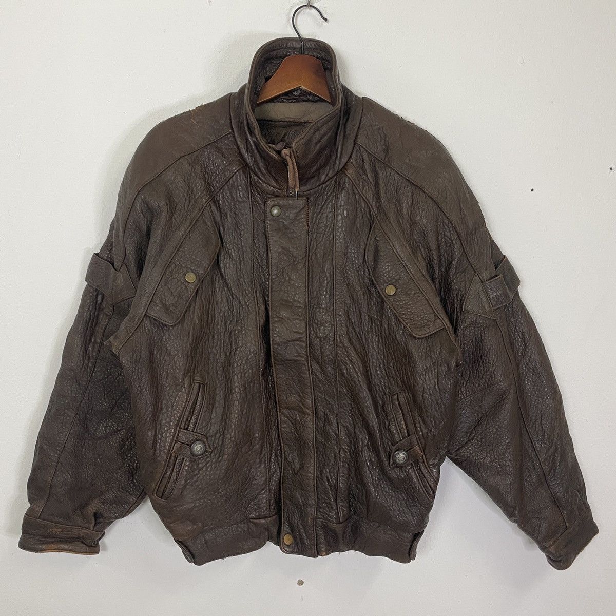 Vintage Vintage Kadoya Racing Team Leather Jacket | Grailed