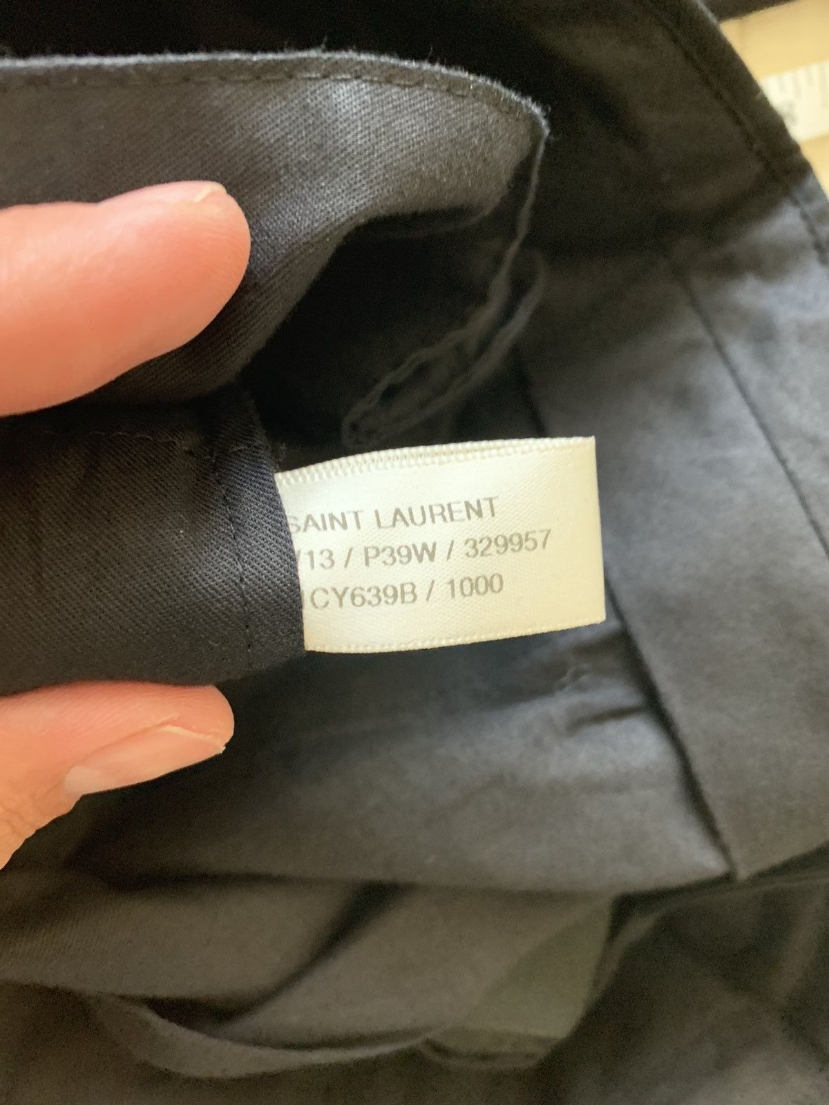 Saint Laurent Paris 1/1 Fw13 sample hedi slacks Size US 30 / EU 46 - 6 Thumbnail