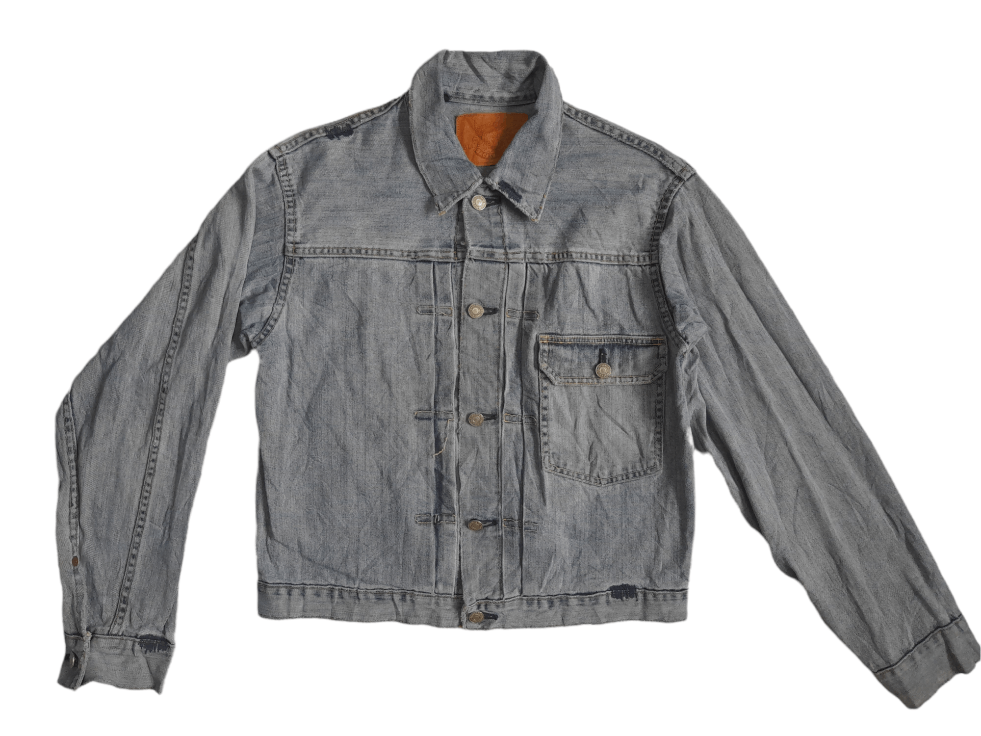 Japanese Brand 90s Bue Way Japan Single Pocket Selvedge Denim Jacket (E80) Size US M / EU 48-50 / 2 - 1 Thumbnail