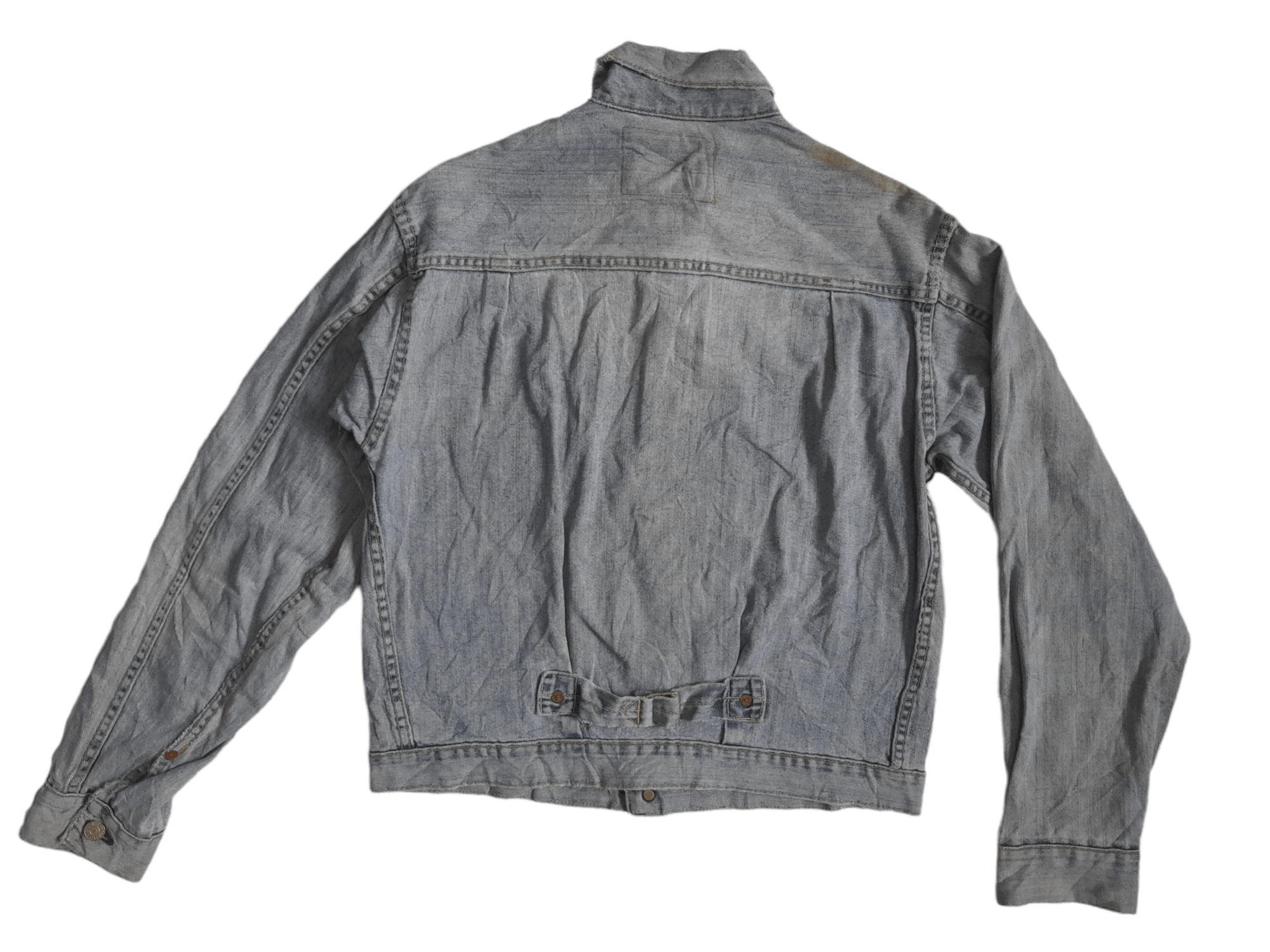 Japanese Brand 90s Bue Way Japan Single Pocket Selvedge Denim Jacket (E80) Size US M / EU 48-50 / 2 - 7 Thumbnail