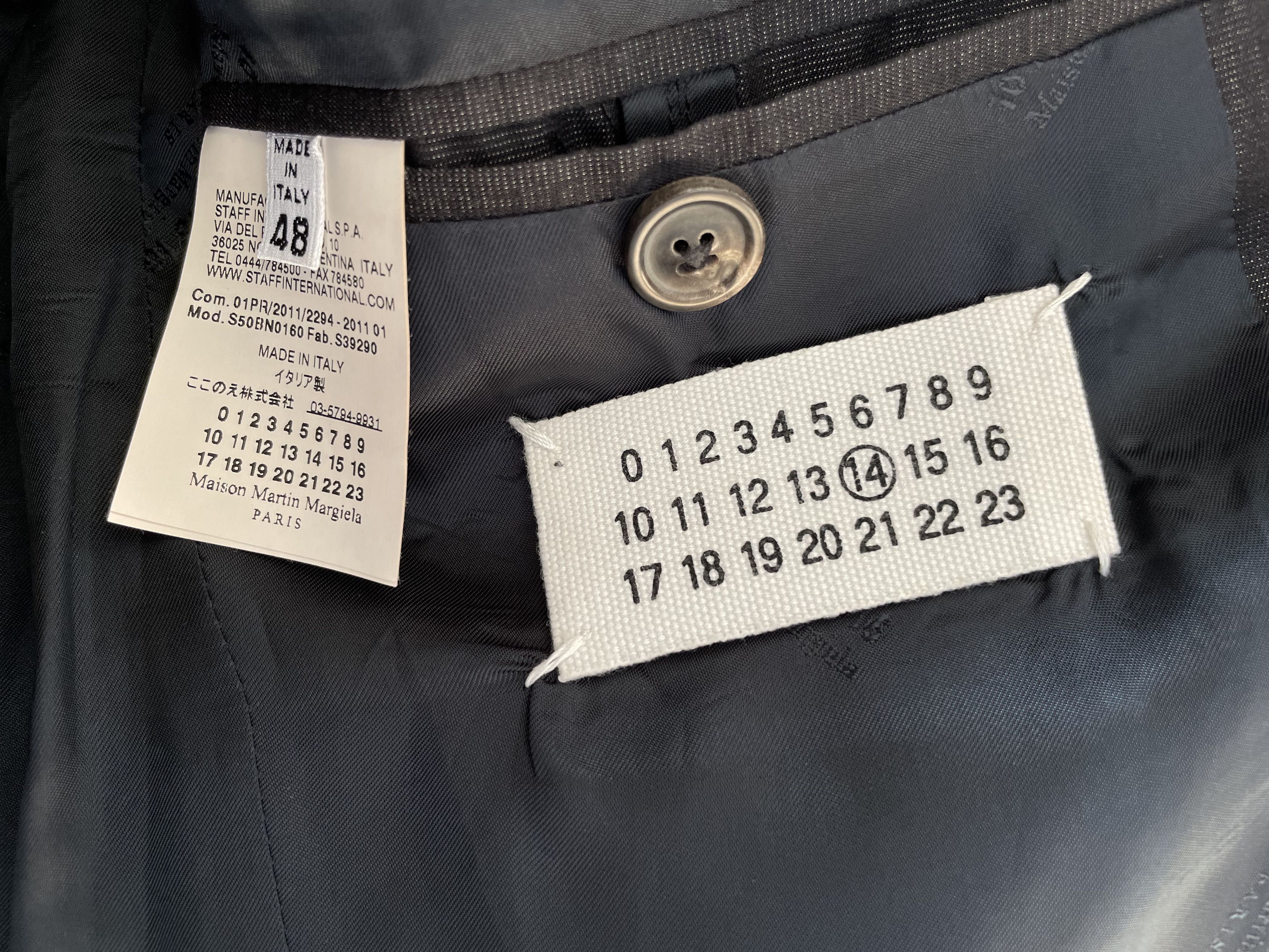 Maison Margiela Concealed Pockets, Single Button Suit Size 48R - 5 Thumbnail