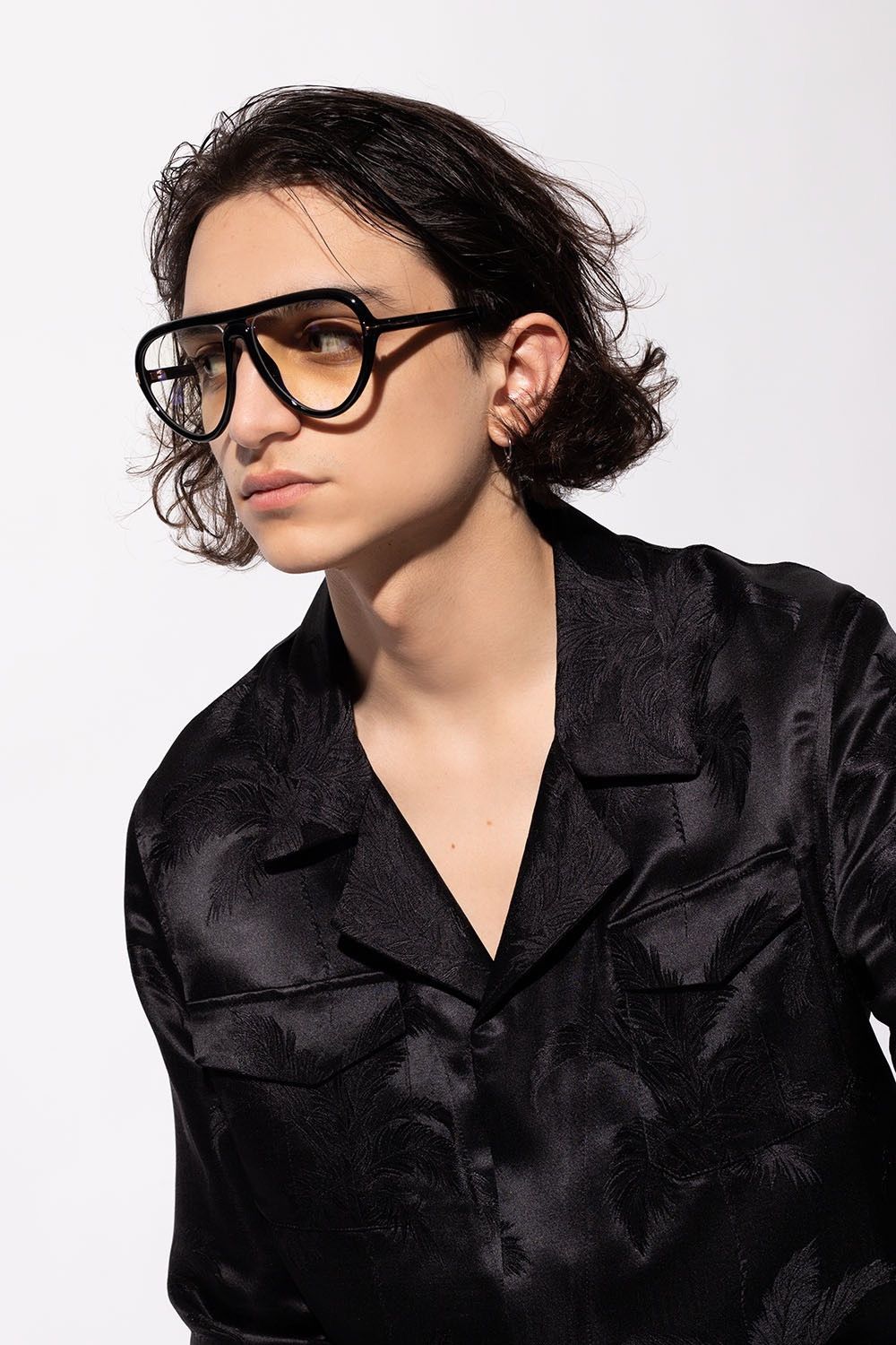 Gucci New??Gucci Brown New Gg0113s 010 Round Metal  display picture 2