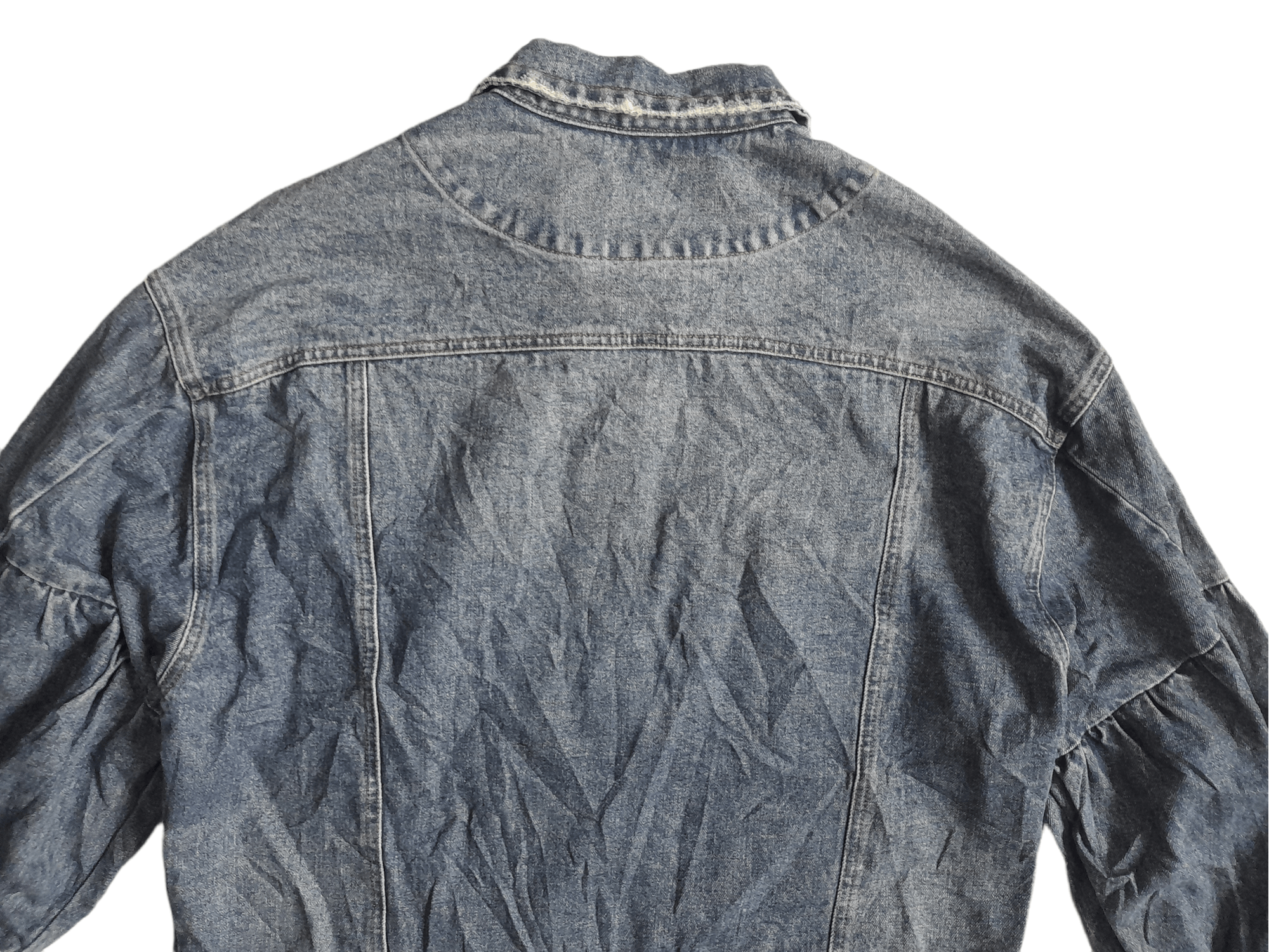 Japanese Brand Yecca Vecca Editt Distressed Denim Jacket (E83) Size US M / EU 48-50 / 2 - 8 Thumbnail