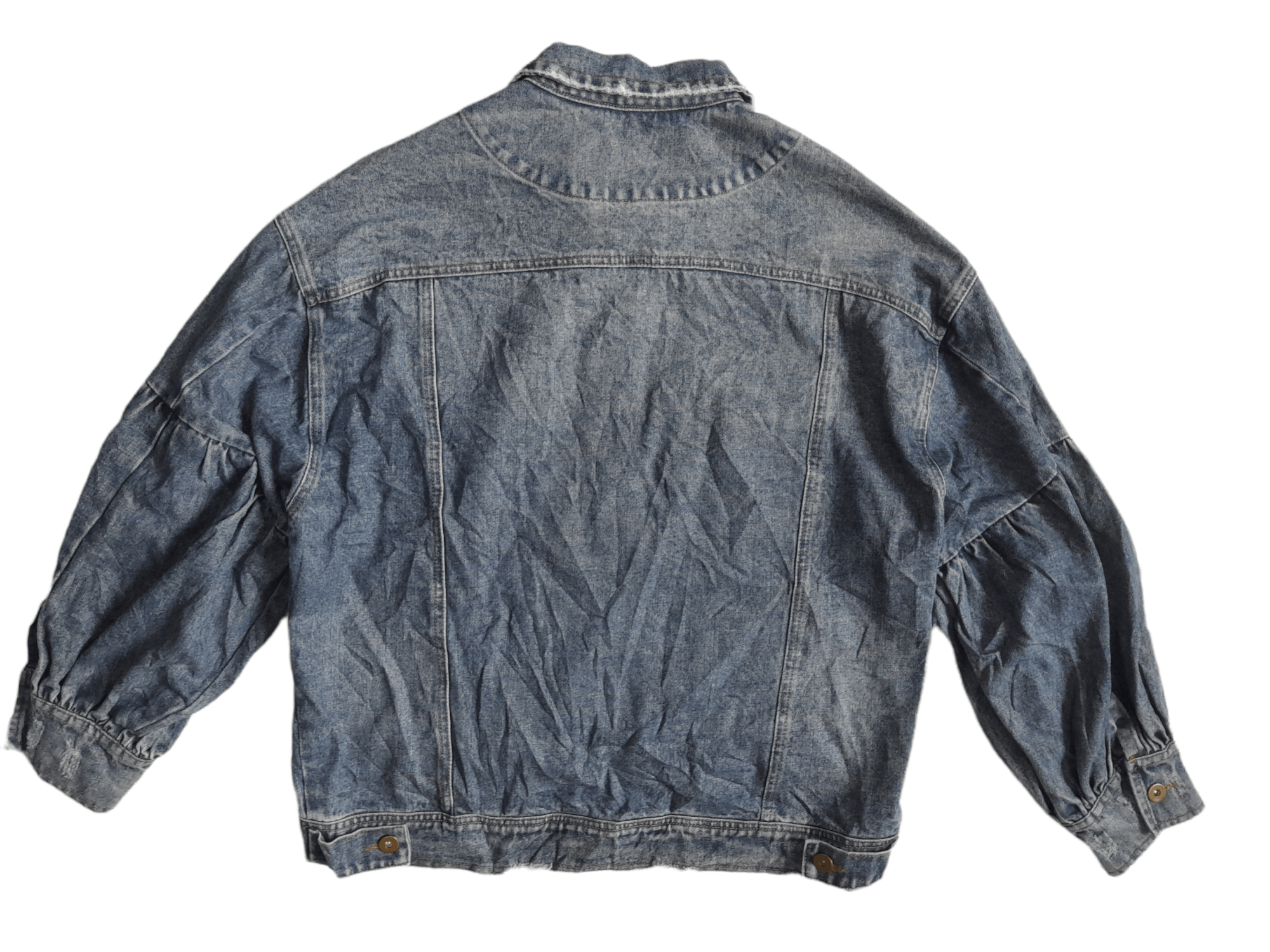 Japanese Brand Yecca Vecca Editt Distressed Denim Jacket (E83) Size US M / EU 48-50 / 2 - 7 Thumbnail