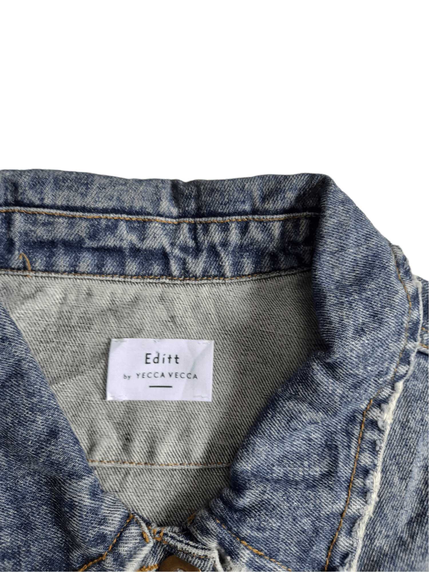 Japanese Brand Yecca Vecca Editt Distressed Denim Jacket (E83) Size US M / EU 48-50 / 2 - 6 Thumbnail