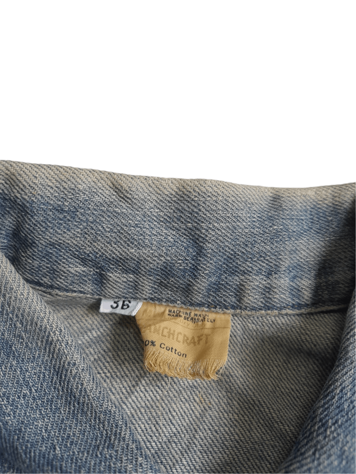 JCPenney × Vintage 70s J.C Penney Ranchcraft Selvedge Denim Jacket (E84) Size US S / EU 44-46 / 1 - 5 Thumbnail