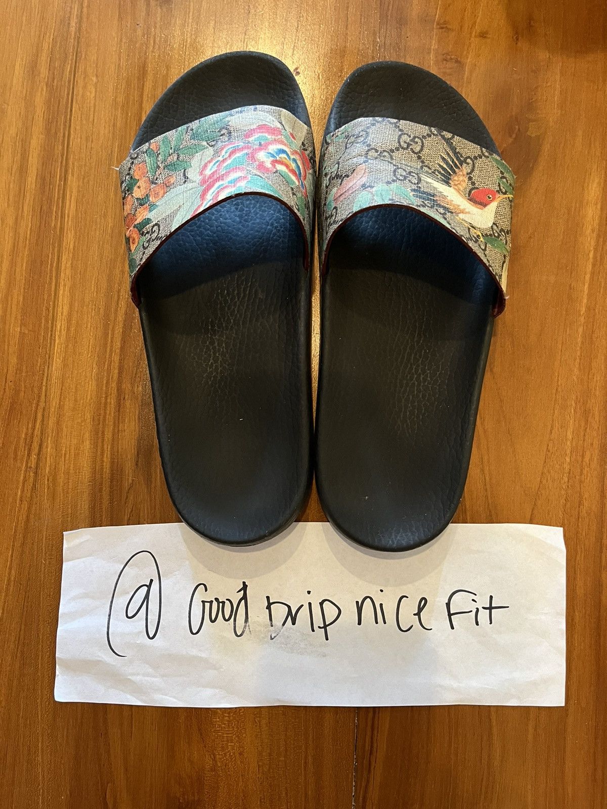 Hummingbird gucci slides clearance