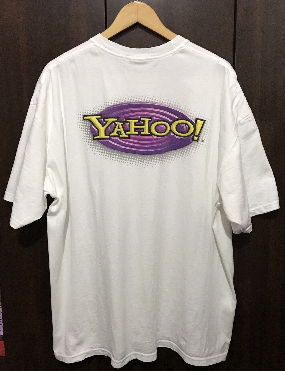 Jerzees × Other × Vintage Vintage Yahoo Tshirt Size US XL / EU 56 / 4 - 1 Thumbnail