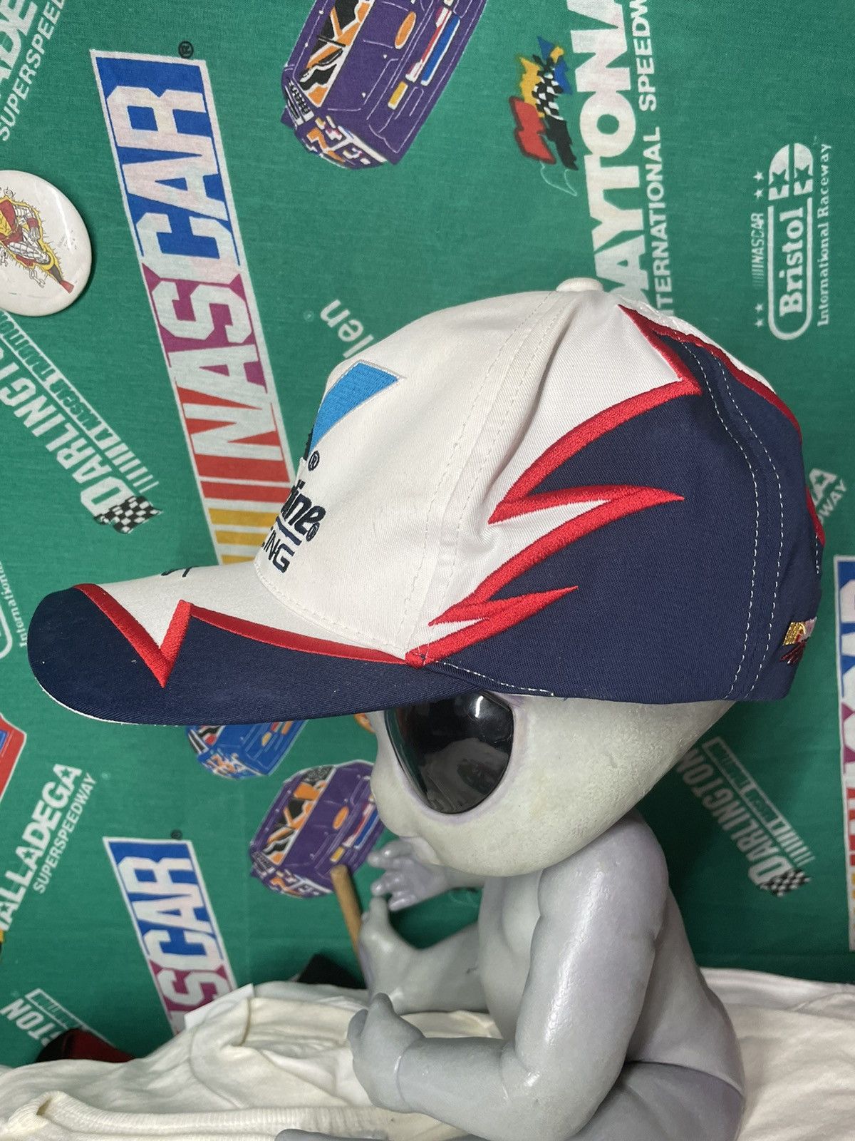 NASCAR Y2K Vintage Mark Martin Valvoline Snapback Hat NASCAR racing Size ONE SIZE - 4 Thumbnail