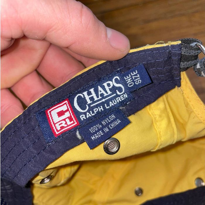 Ralph Lauren Vintage Chaps Ralph Lauren Logo Trim 5 Panel Strap Back Grailed