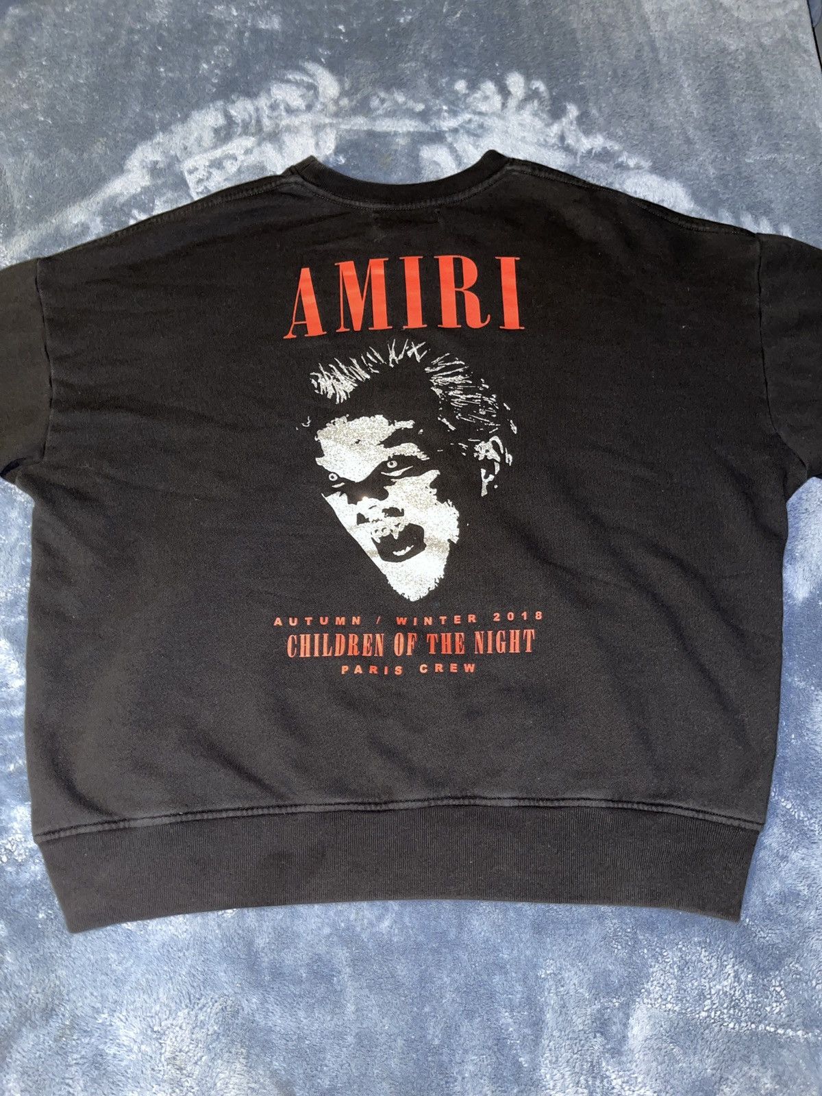 Amiri Amiri “Children Of The Night” Crewneck Size US S / EU 44-46 / 1 - 1 Thumbnail