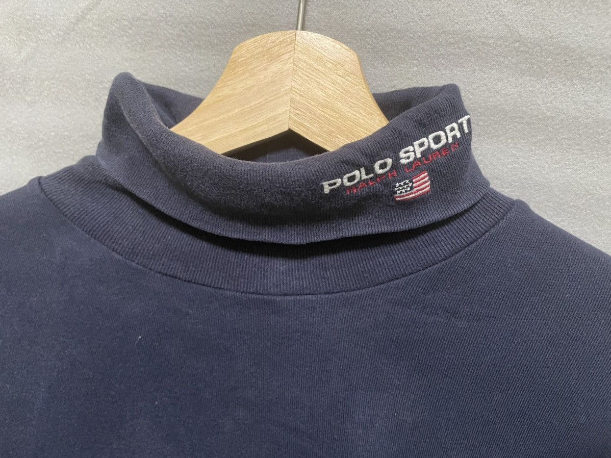 Polo Ralph Lauren × Vintage Vintge Polo Sport Spell Out Turtle Neck Size US XS / EU 42 / 0 - 1 Thumbnail