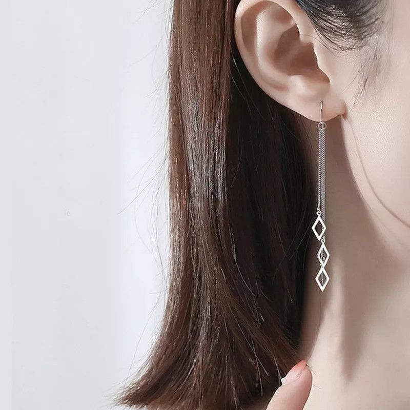 Jewelry Temperament Sweet Dangle Earrings Size ONE SIZE - 1 Thumbnail