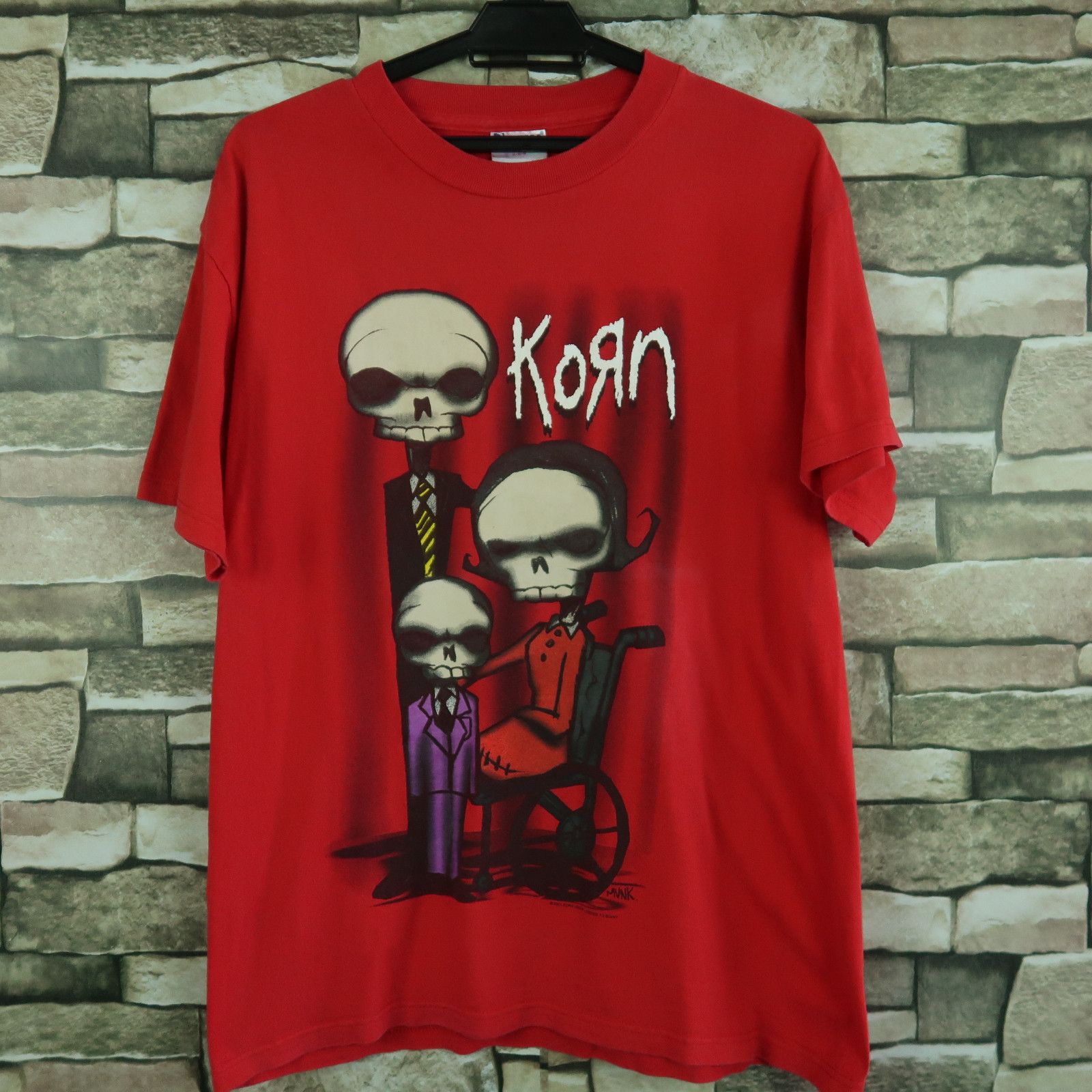 Korn Red Logo Metal Oversized Mens Tee In Lowest Price Only In Dhaka main image 1