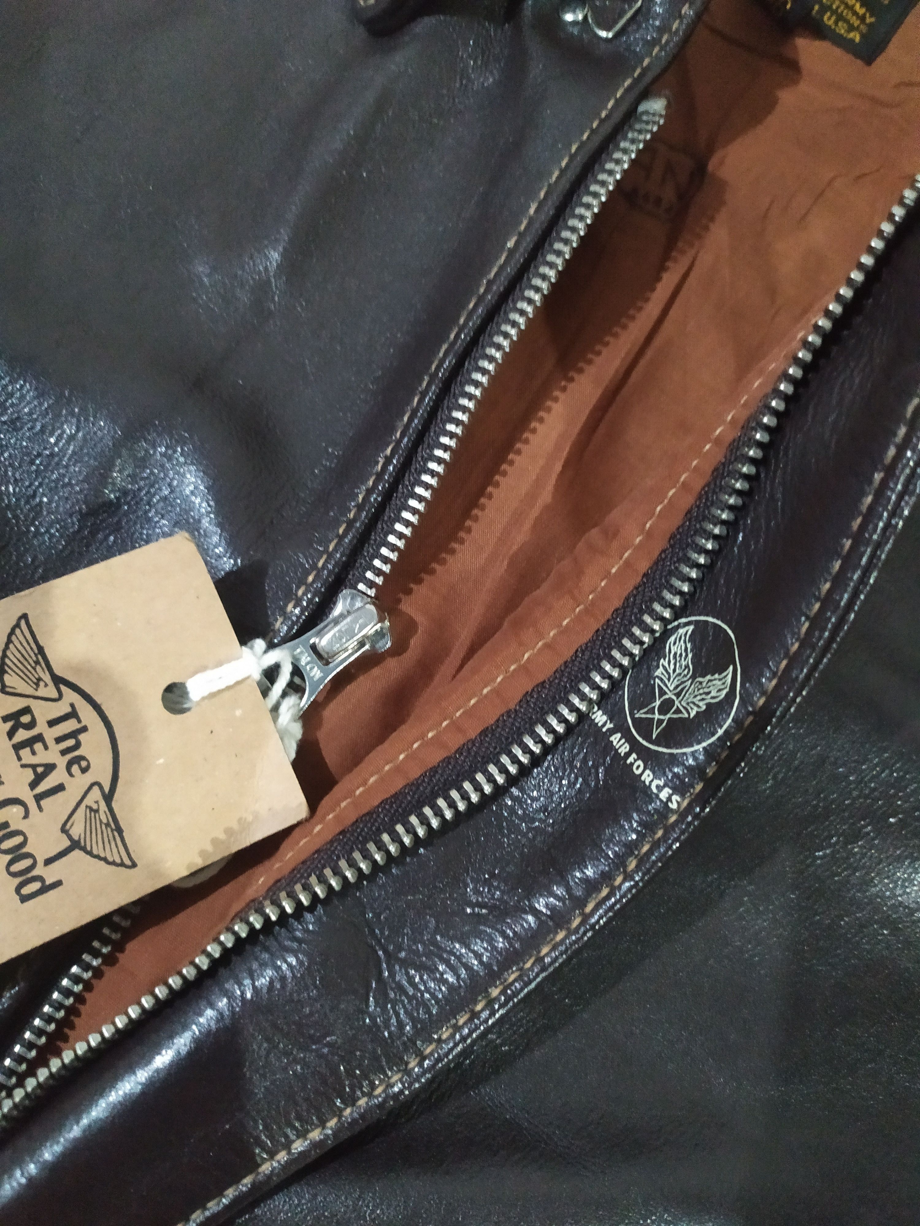 Genuine Leather MORGAN PRODUCTIONS CRANE HILL TYPE A2 LEATHER FLIGHT JACKET Size US S / EU 44-46 / 1 - 5 Thumbnail