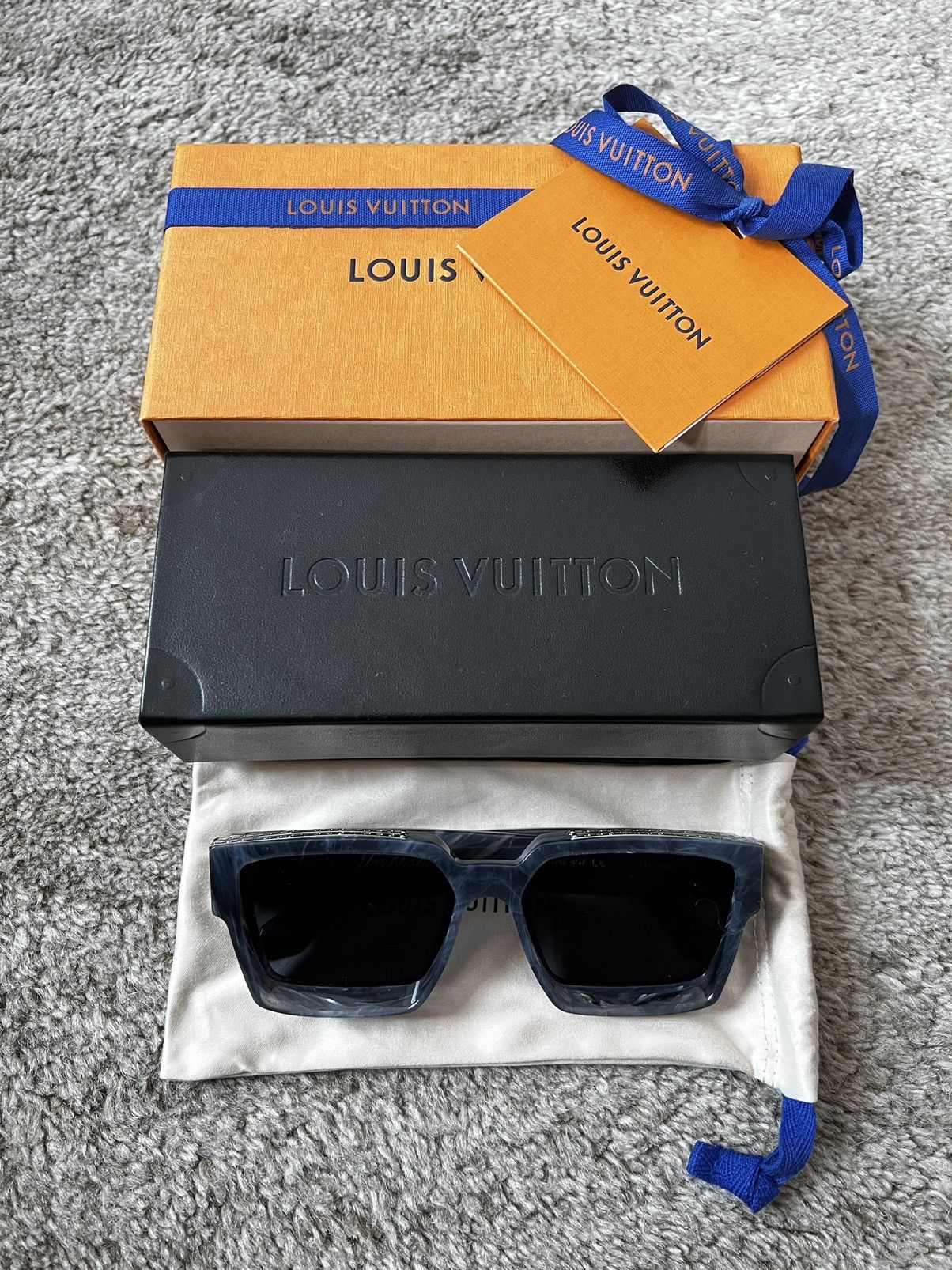 Louis Vuitton Virgil Abloh Z1326W Grey Marble 1.1 Millionaires Sunglasses  52lk81 at 1stDibs  lv millionaire sunglasses grey, louis vuitton  sunglasses virgil abloh, louis vuitton marble sunglasses