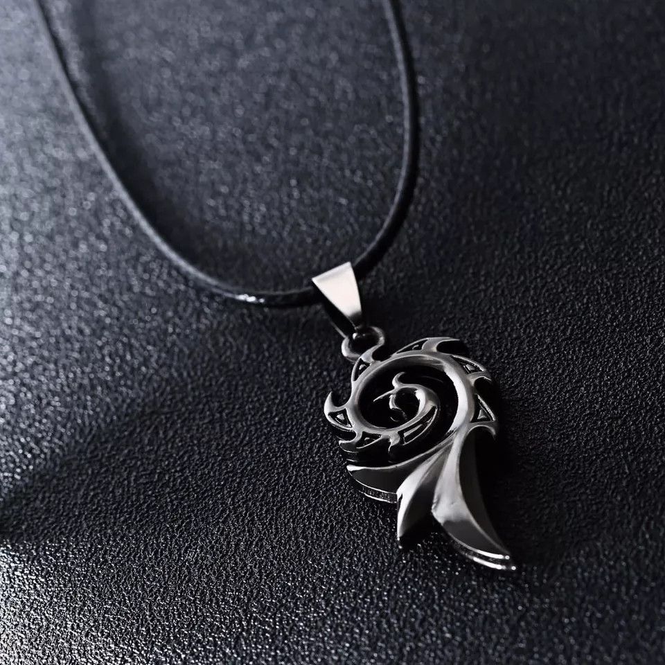 Jewelry Men's Punk Dragon Flame Titanium Necklace Size ONE SIZE - 3 Thumbnail