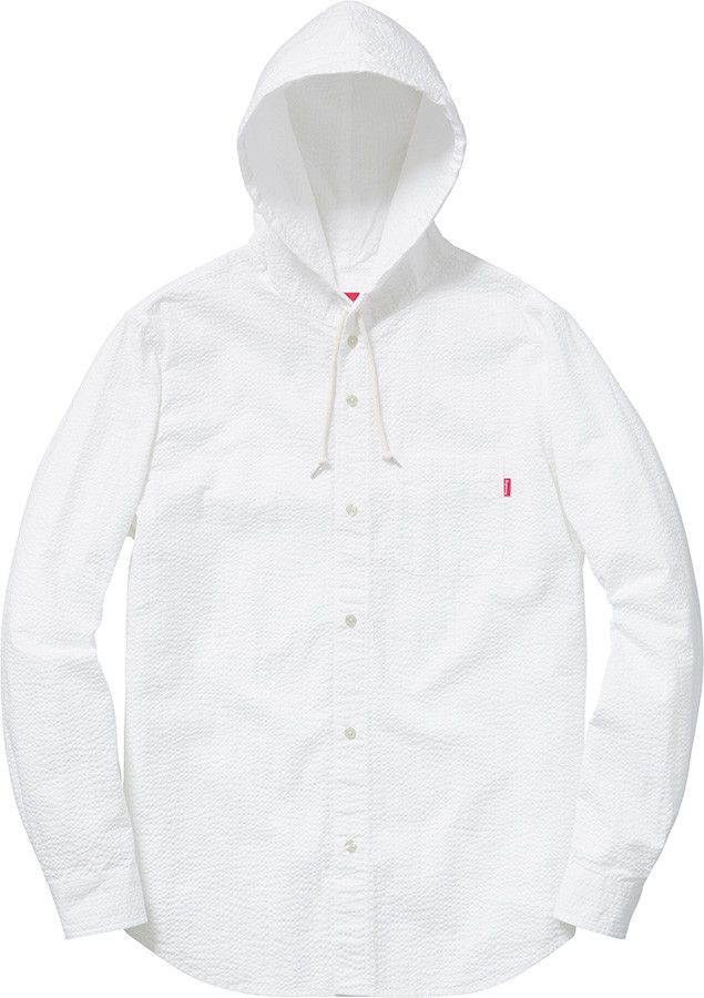 Supreme Hooded Seersucker Shir