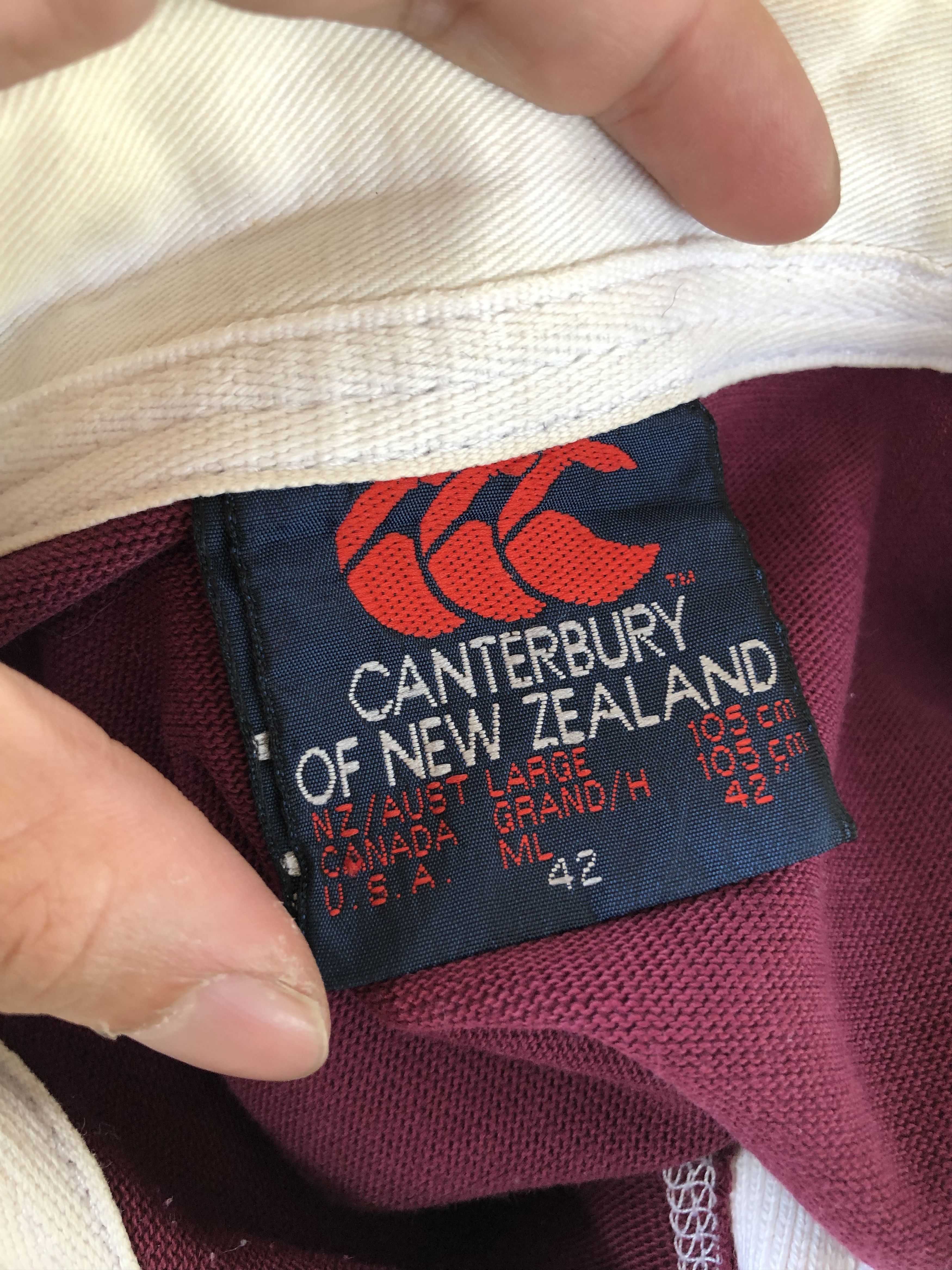 Canterbury of New Zealand VINTAGE 90’S CANTERBURY RUGBY POLO DUO BLEND Size US L / EU 52-54 / 3 - 5 Thumbnail