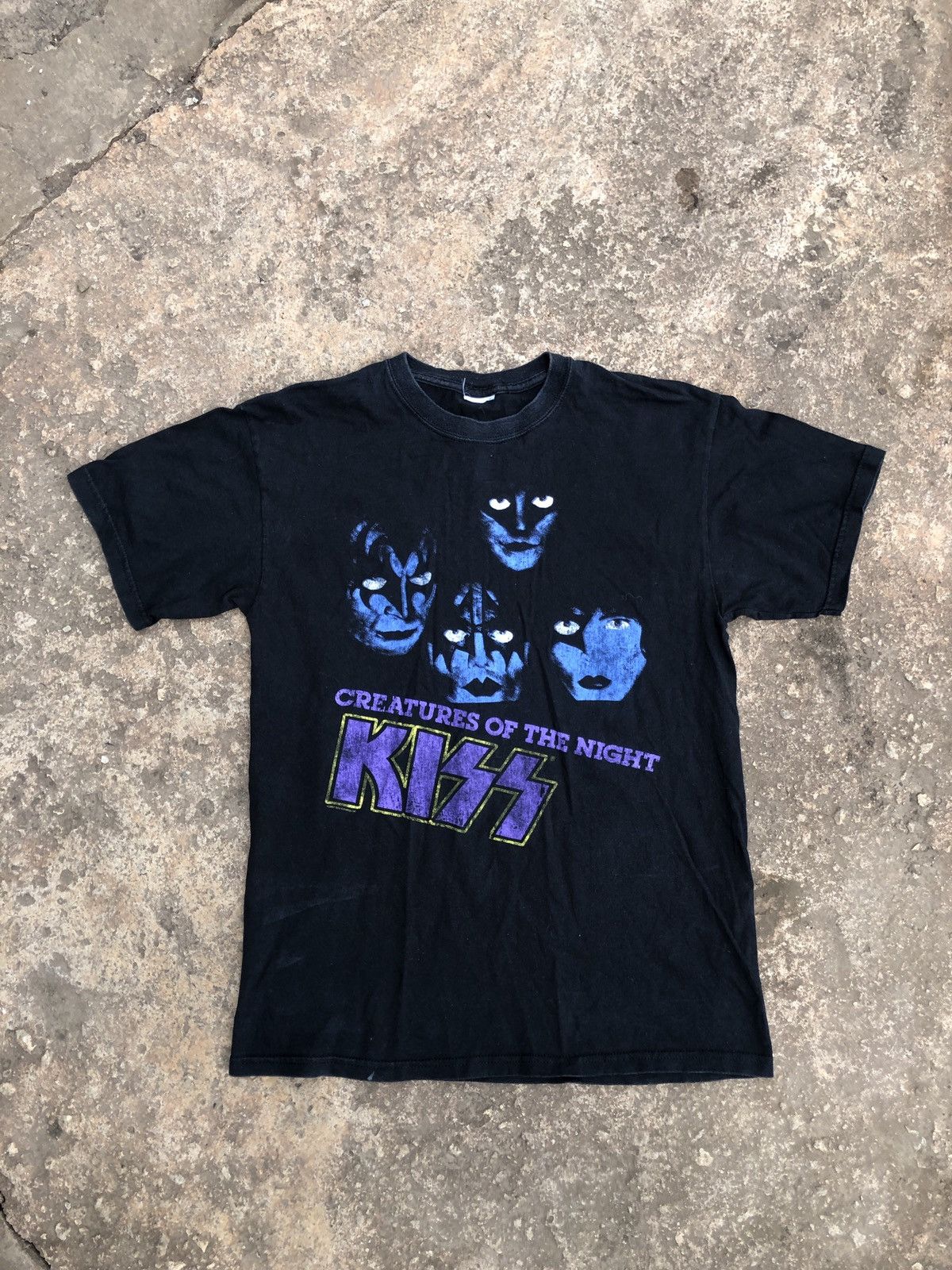 Band Tees × Vintage Vintage Kiss Creature of the Night 90s Tee 