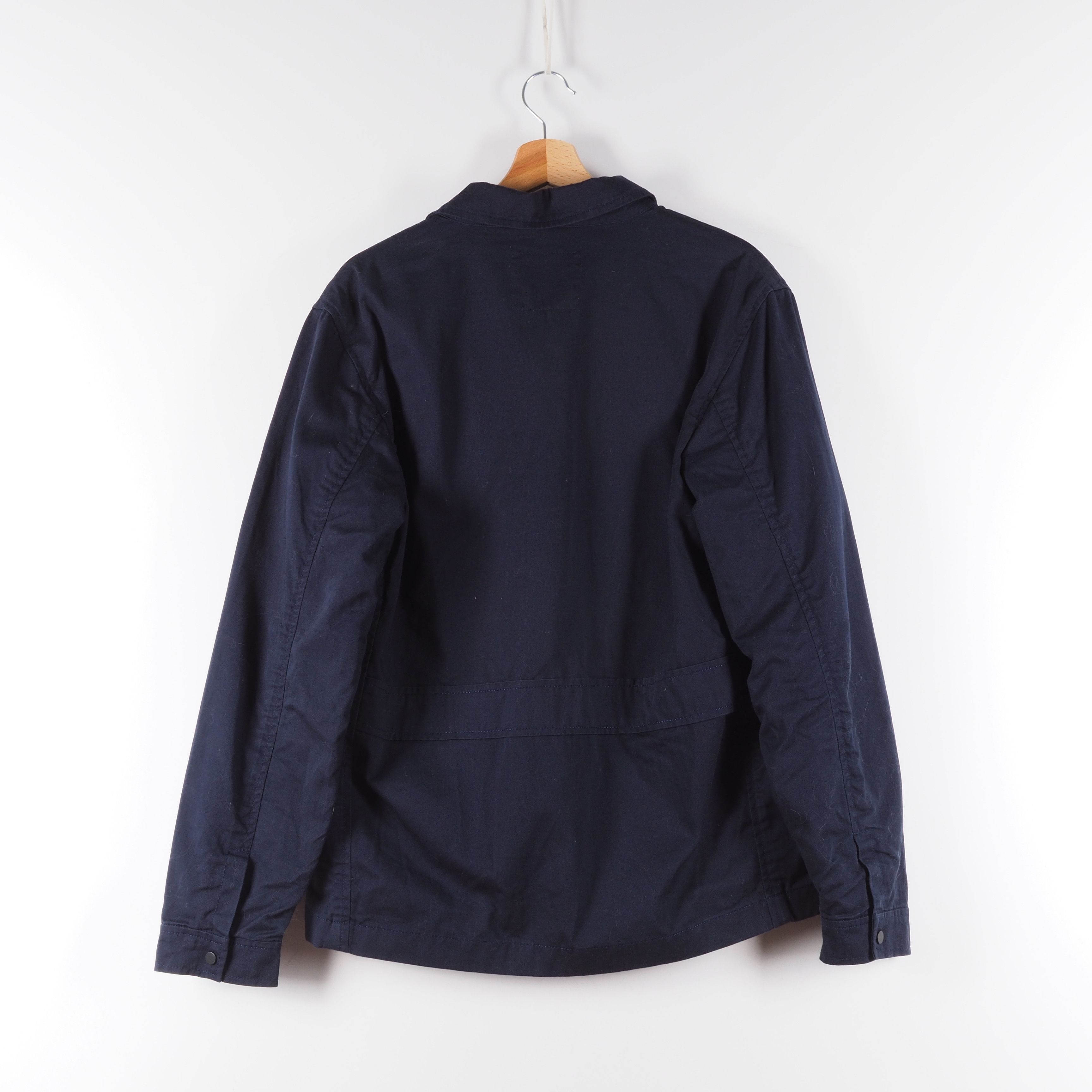 Folk FOLK Blue Cotton Zip Lightweight Jacket size 4 L Large Size US L / EU 52-54 / 3 - 3 Thumbnail