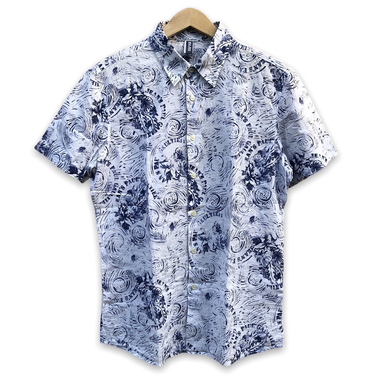 Jean Paul Gaultier Vintage Jean's Paul Gaultier Floral Shirt Size L / US 10 / IT 46 - 1 Thumbnail