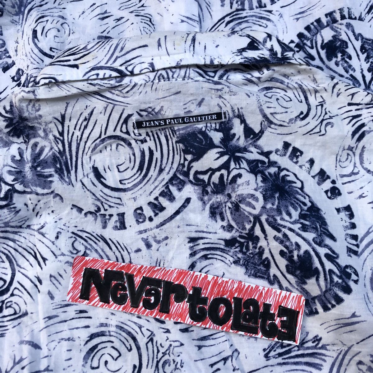 Jean Paul Gaultier Vintage Jean's Paul Gaultier Floral Shirt Size L / US 10 / IT 46 - 3 Thumbnail