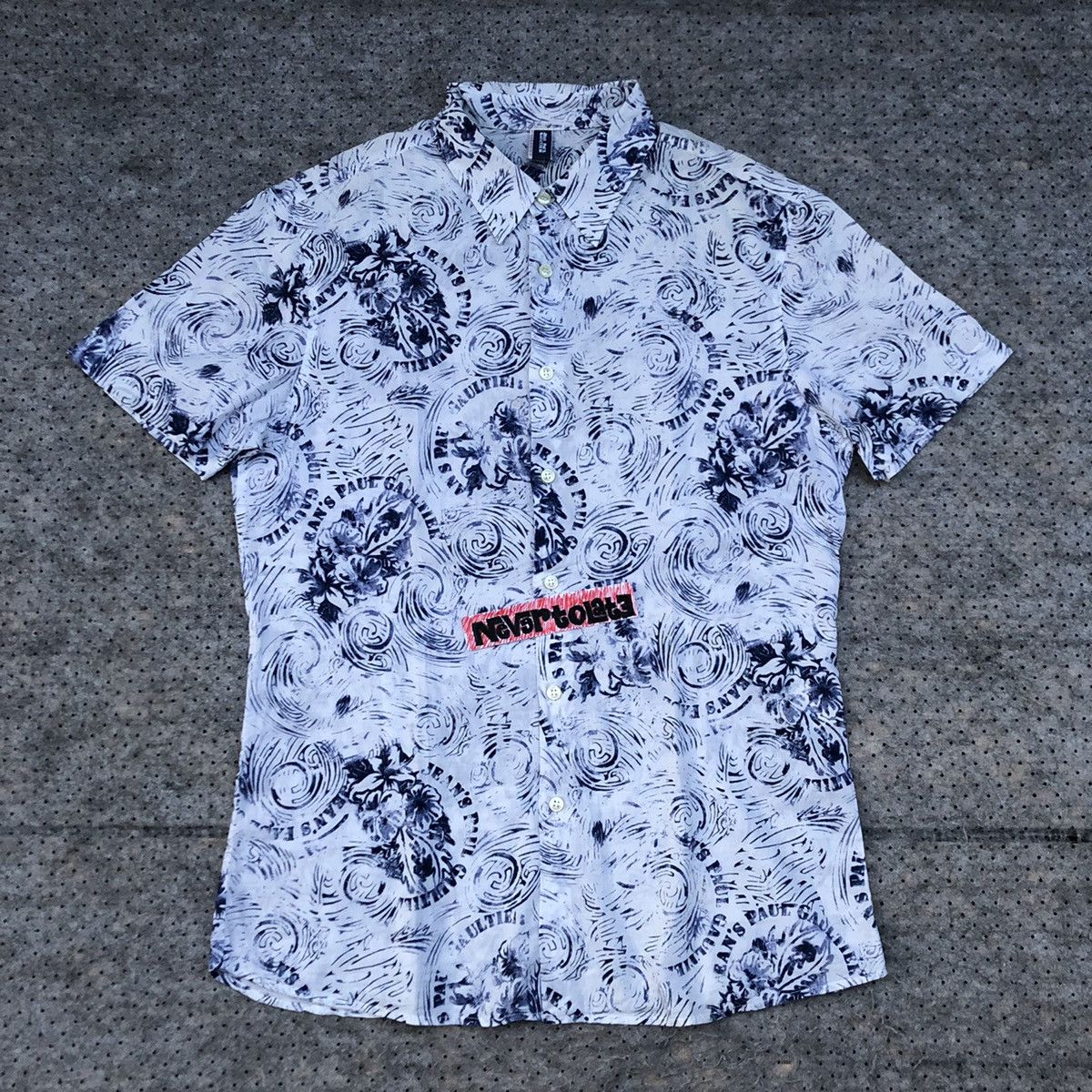 Jean Paul Gaultier Vintage Jean's Paul Gaultier Floral Shirt Size L / US 10 / IT 46 - 6 Thumbnail