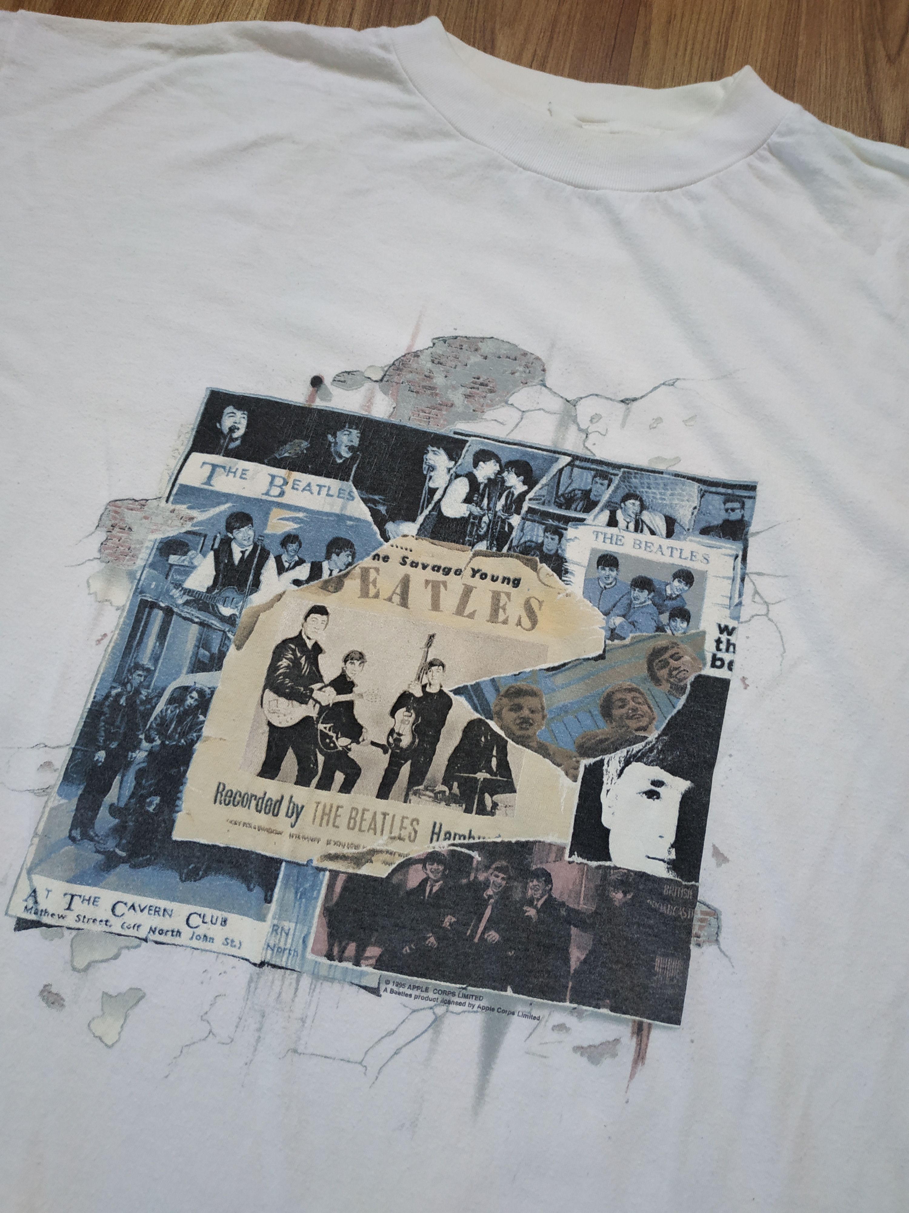 Band Tees Vintage The Beatles Apple Corps T Shirt 1995 Pink Floyd Size US XL / EU 56 / 4 - 3 Thumbnail
