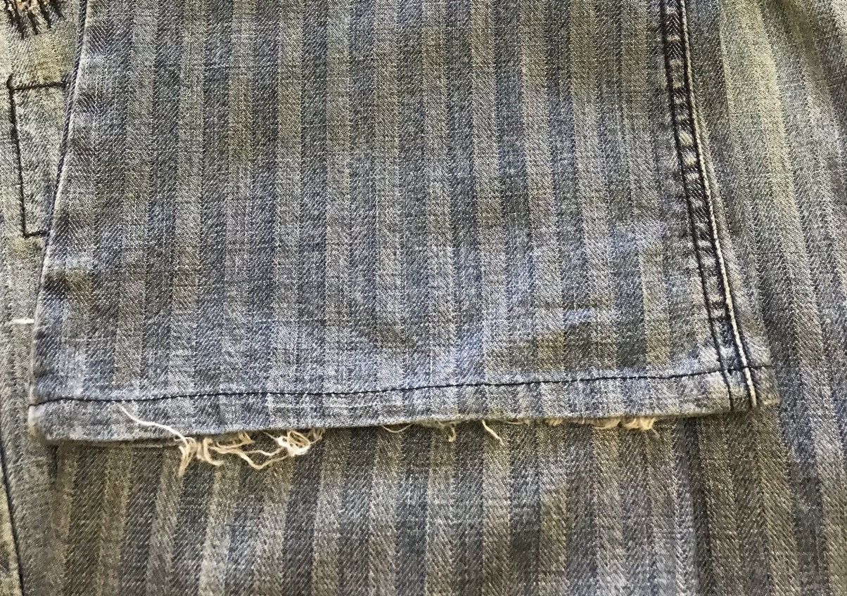 If Six Was Nine Rupert Flare Patchwork Hikory Bootcut Distressed Jeans Size US 33 - 9 Thumbnail