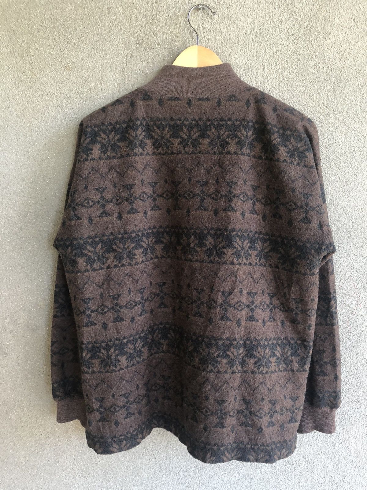 L.L. Bean Vintage LL BEAN wool mock neck half zipper Size L / US 10 / IT 46 - 2 Thumbnail