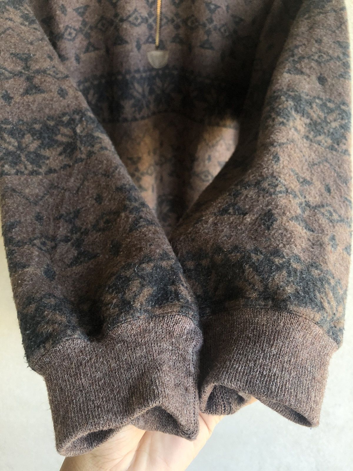 L.L. Bean Vintage LL BEAN wool mock neck half zipper Size L / US 10 / IT 46 - 7 Thumbnail
