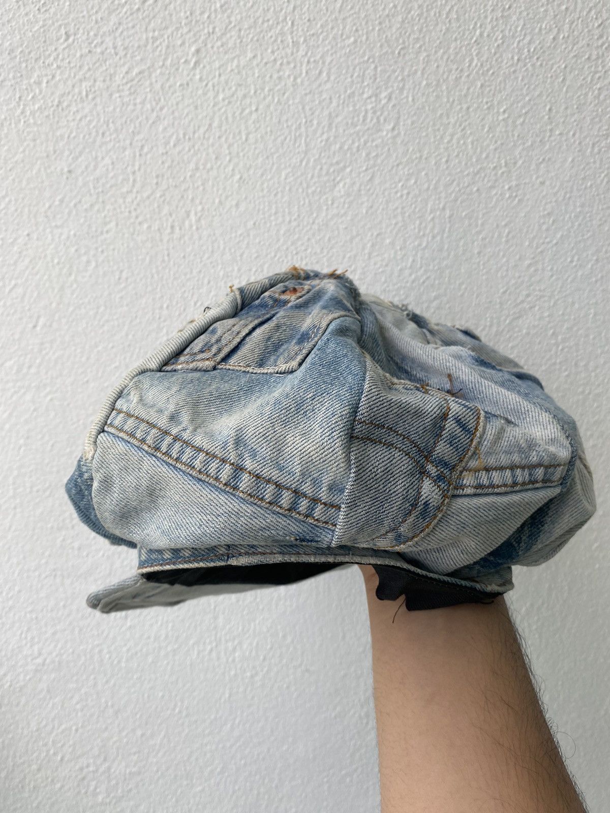Levi's × Levi's Vintage Clothing ARCHIEVE! Levi’s 501 custom patchwork mushroom cap hats Size ONE SIZE - 8 Thumbnail