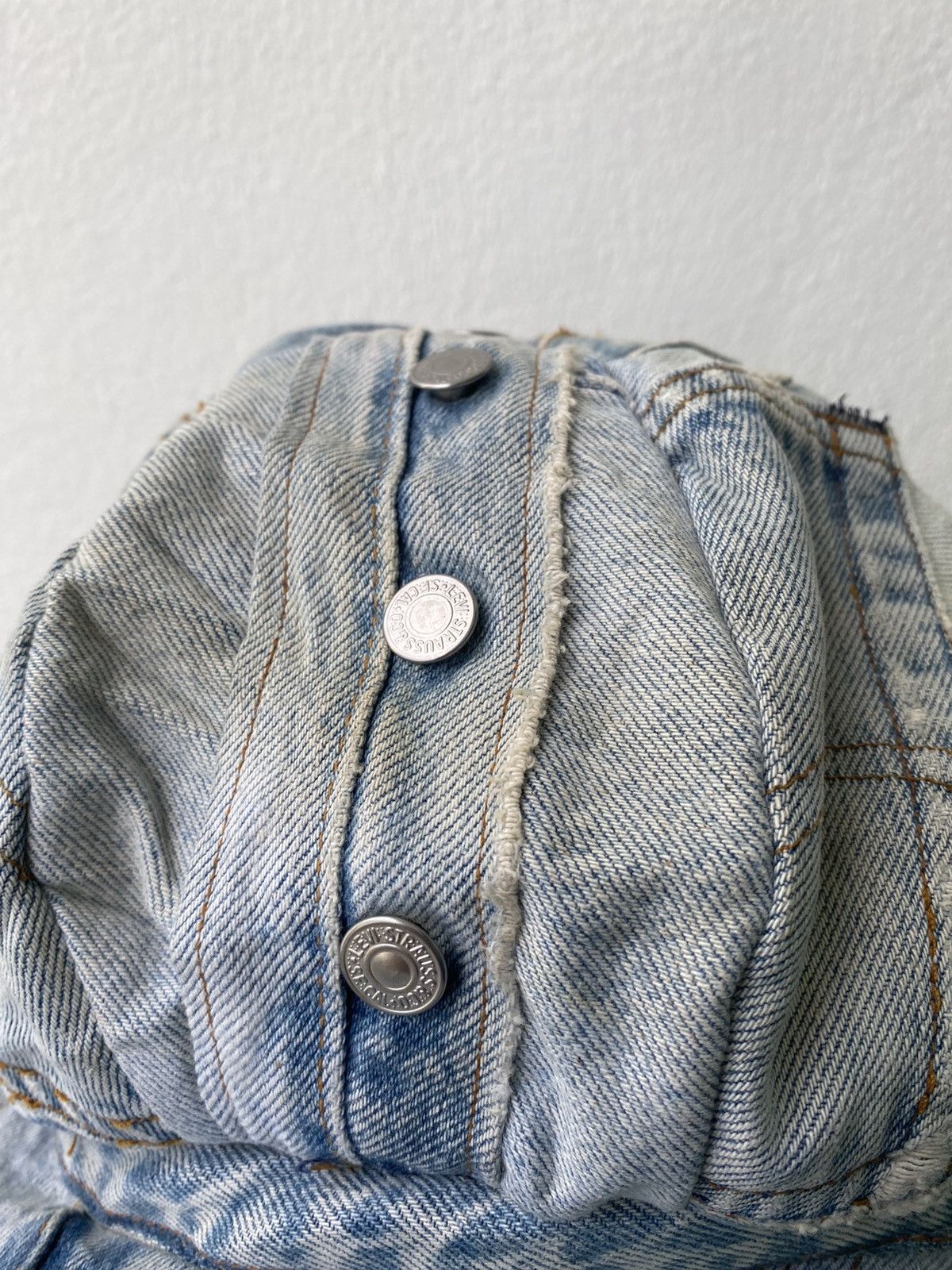 Levi's × Levi's Vintage Clothing ARCHIEVE! Levi’s 501 custom patchwork mushroom cap hats Size ONE SIZE - 4 Thumbnail