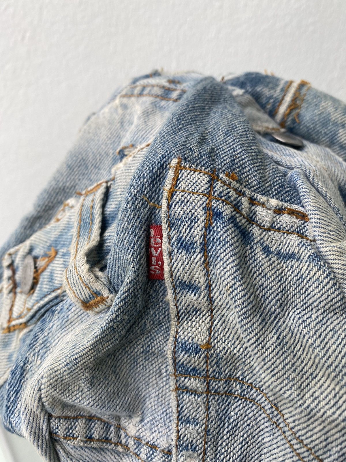 Levi's × Levi's Vintage Clothing ARCHIEVE! Levi’s 501 custom patchwork mushroom cap hats Size ONE SIZE - 3 Thumbnail