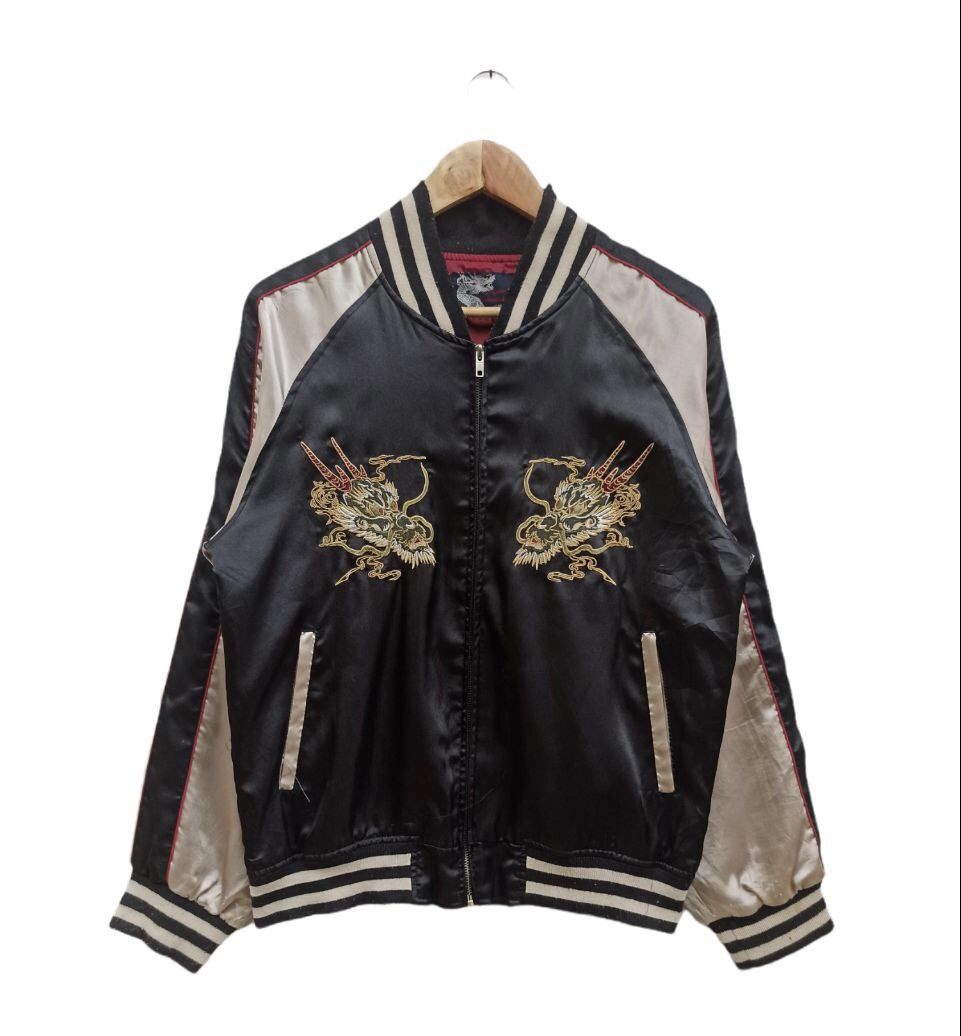 Japanese Brand Vintage Japanese Sukajan Dragon Souvenir Jacket Size US L / EU 52-54 / 3 - 1 Thumbnail