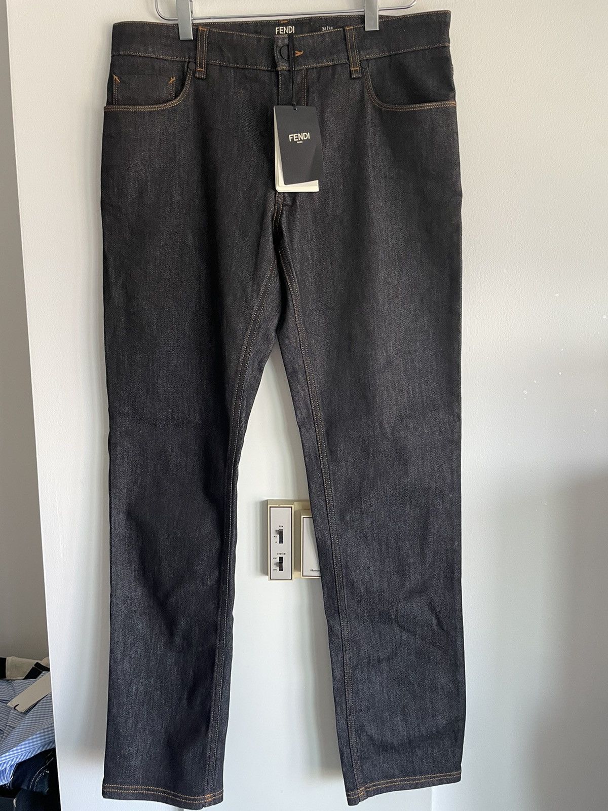 Fendi Iconic Runway FF Fendi Logo Denim Jeans Limited Edition Size US 33 - 9 Thumbnail