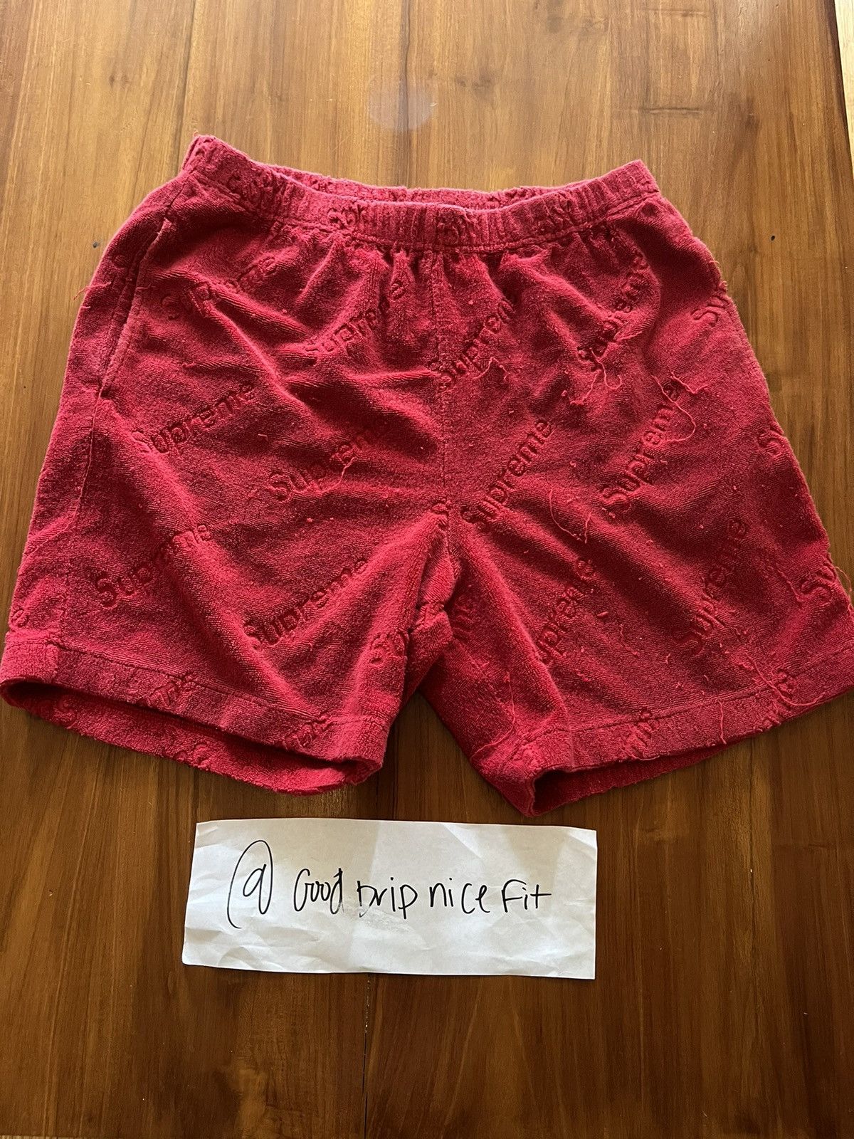 Supreme Supreme terry wash towel shorts Grailed