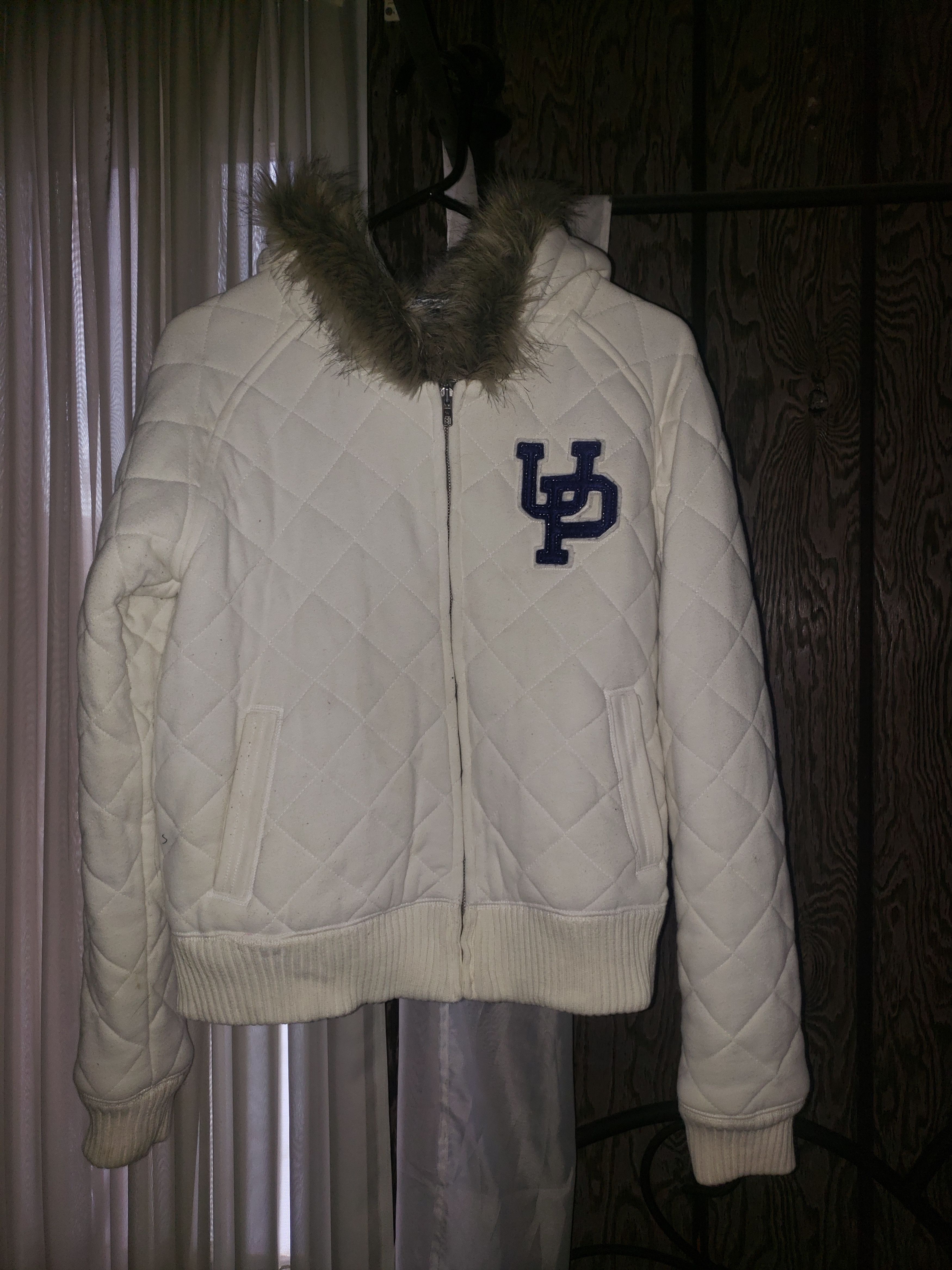 VS Pink Quilted Jacket Sz Lg