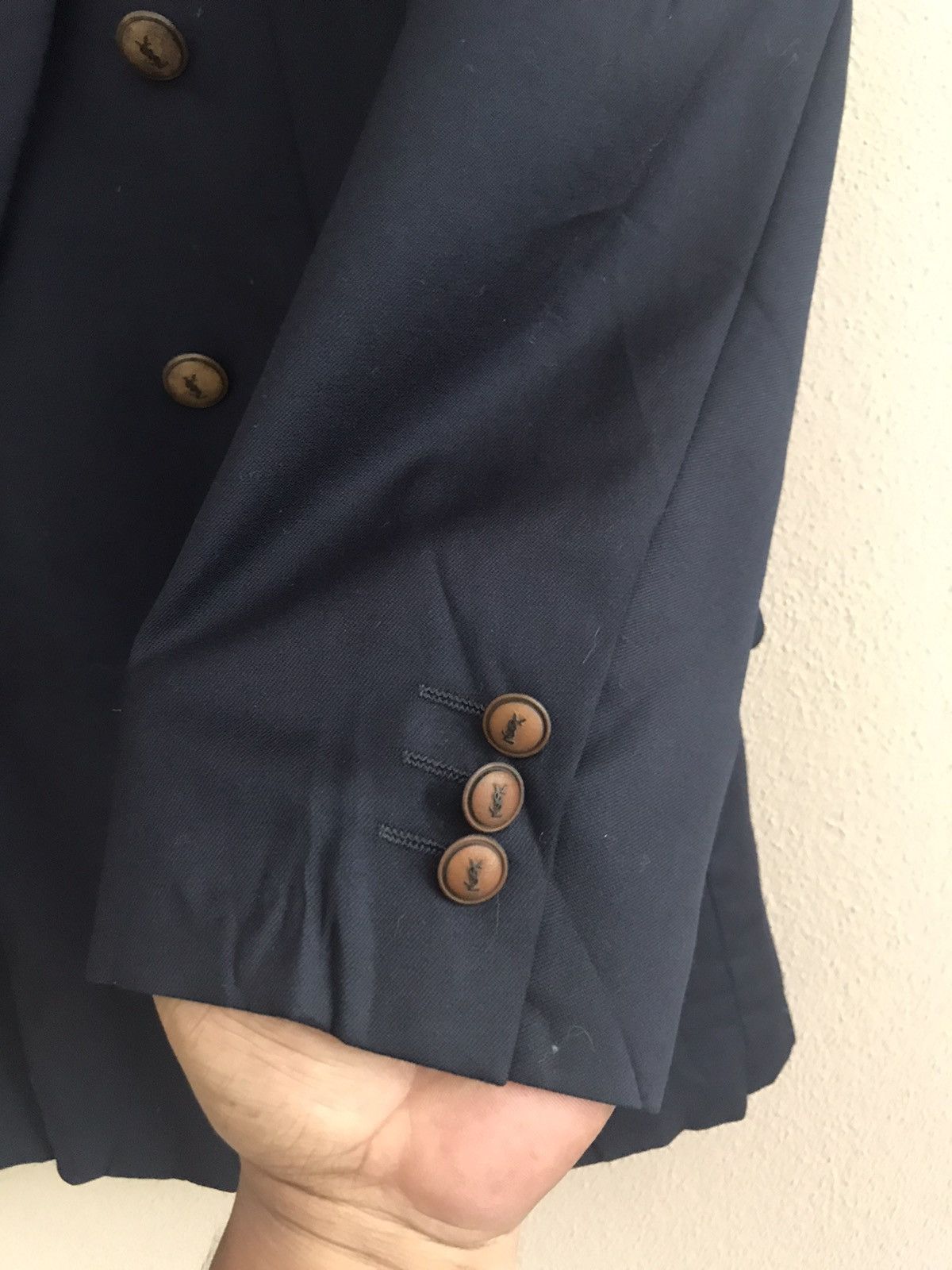 Yves Saint Laurent YSL double breast luxury design jacket Size US M / EU 48-50 / 2 - 6 Thumbnail