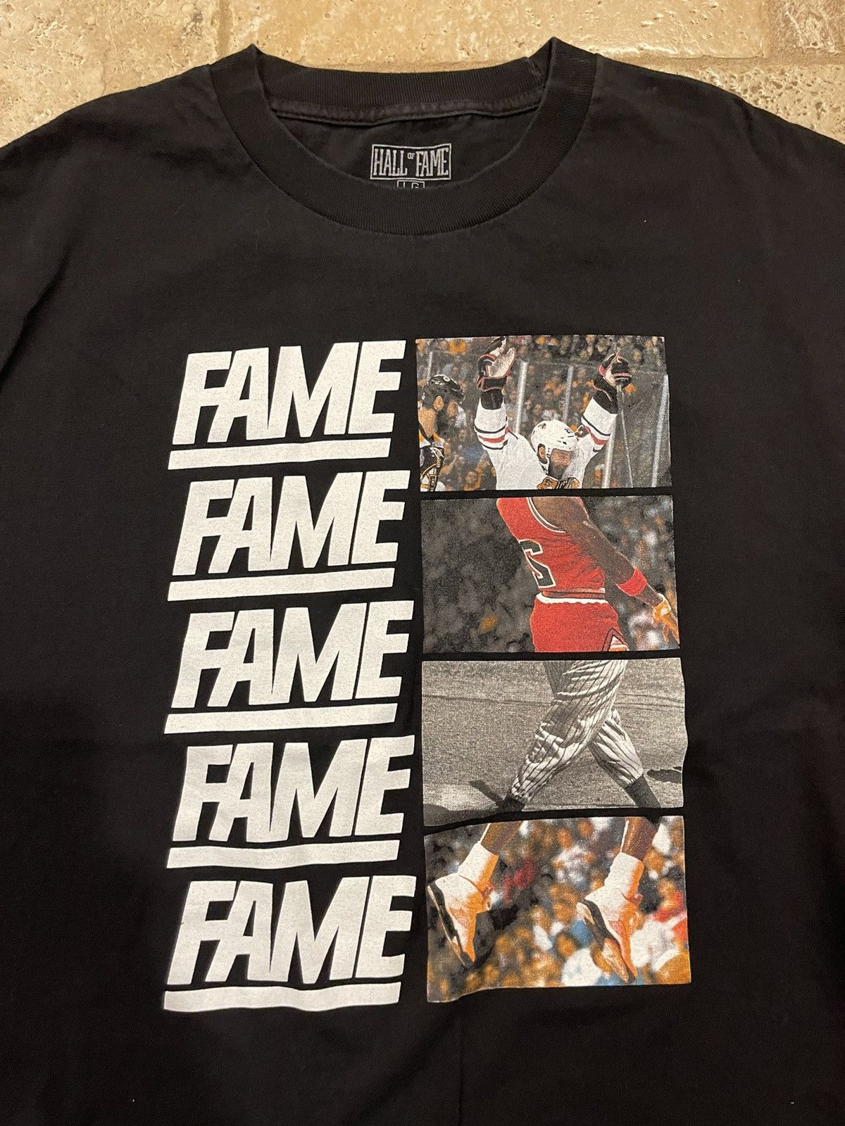 Hall Of Fame Hall Of Fame “2nd Sucks” Michael Jordan / Goats Black Tee Size US L / EU 52-54 / 3 - 8 Thumbnail