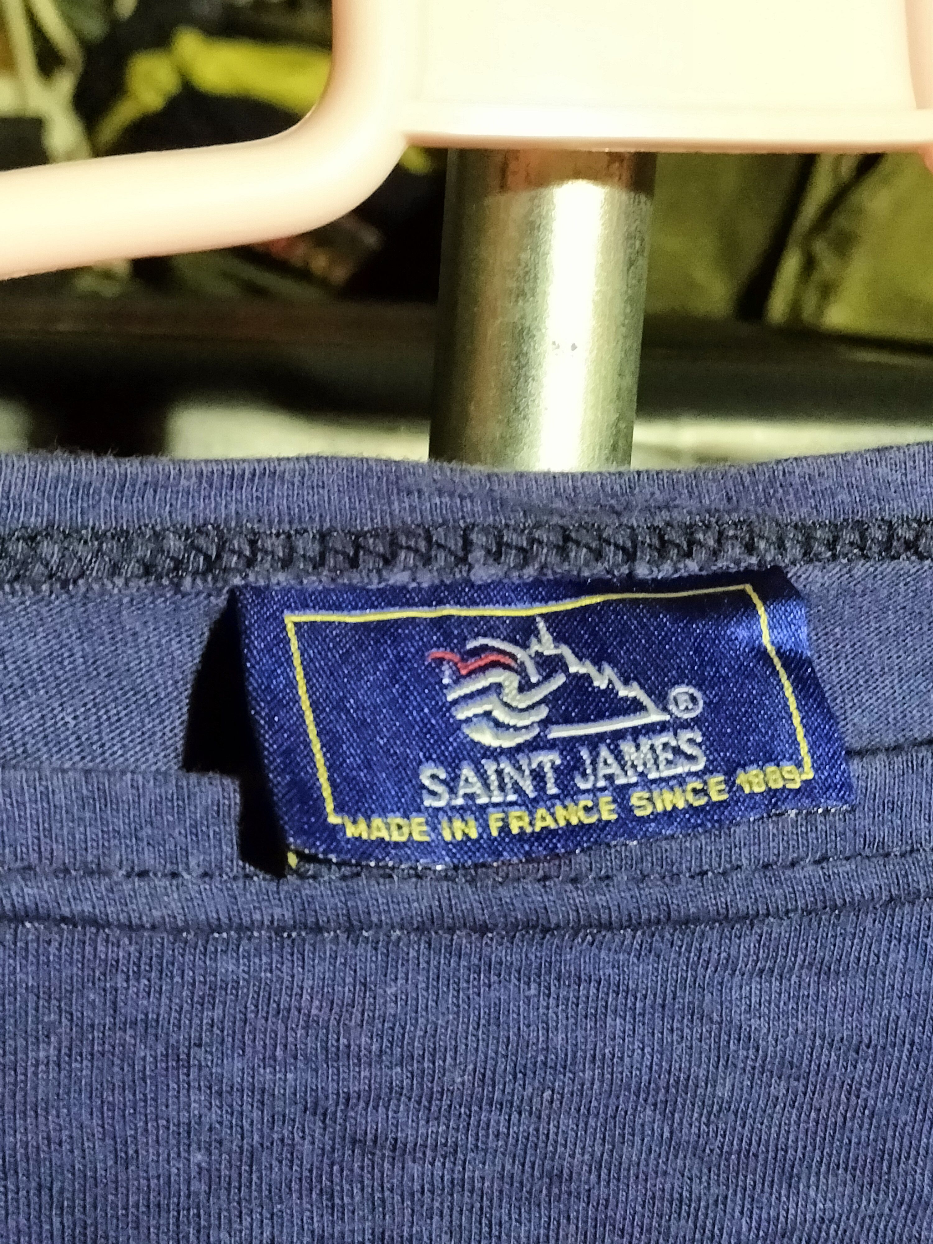 Saint James Vintage Saint James Plain Tee Made in France navy fashion Size US S / EU 44-46 / 1 - 2 Thumbnail