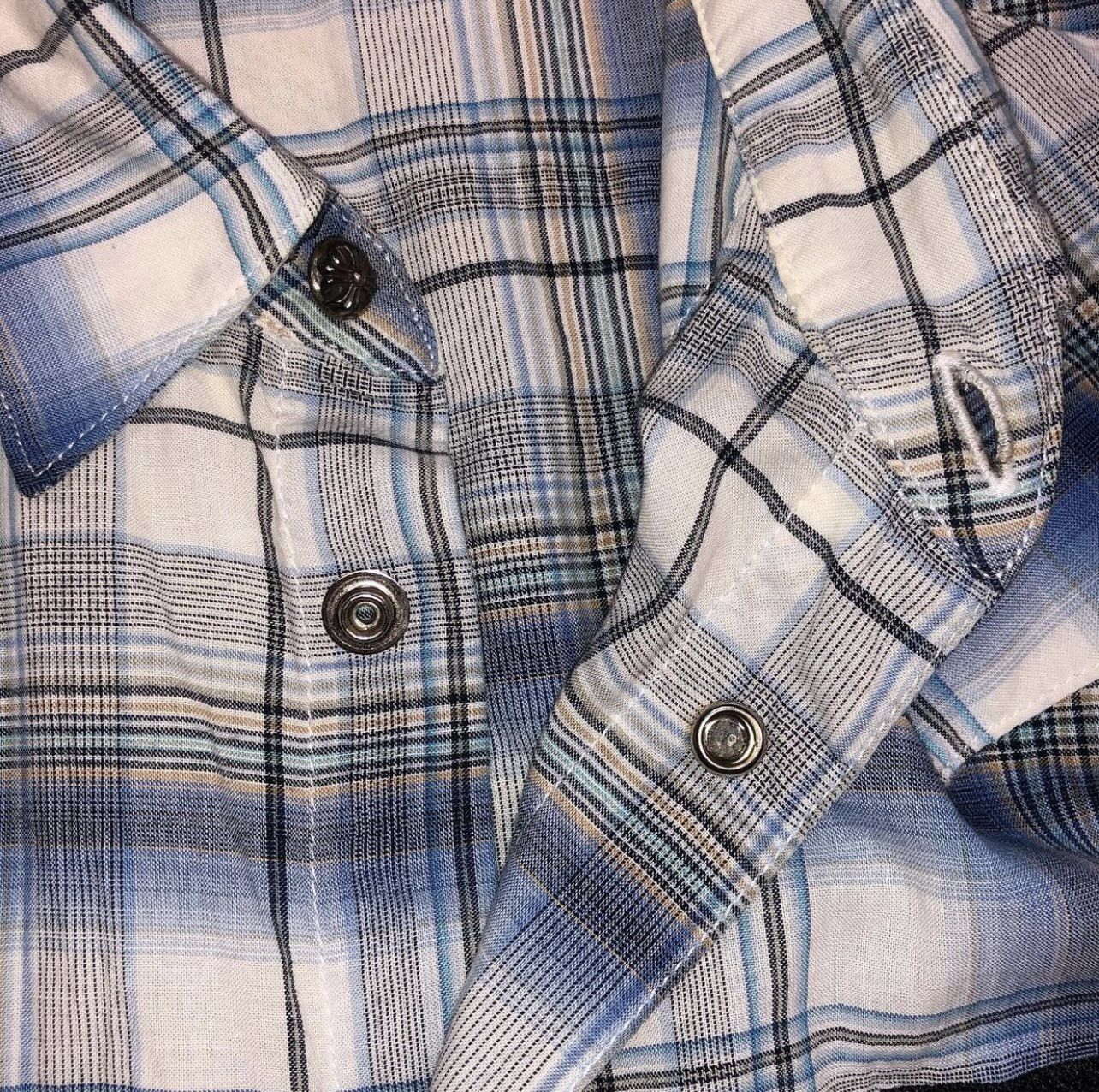 Chrome Hearts 1991 Chrome Hearts Sleeveless Cross Patch Flannel Size US L / EU 52-54 / 3 - 3 Thumbnail