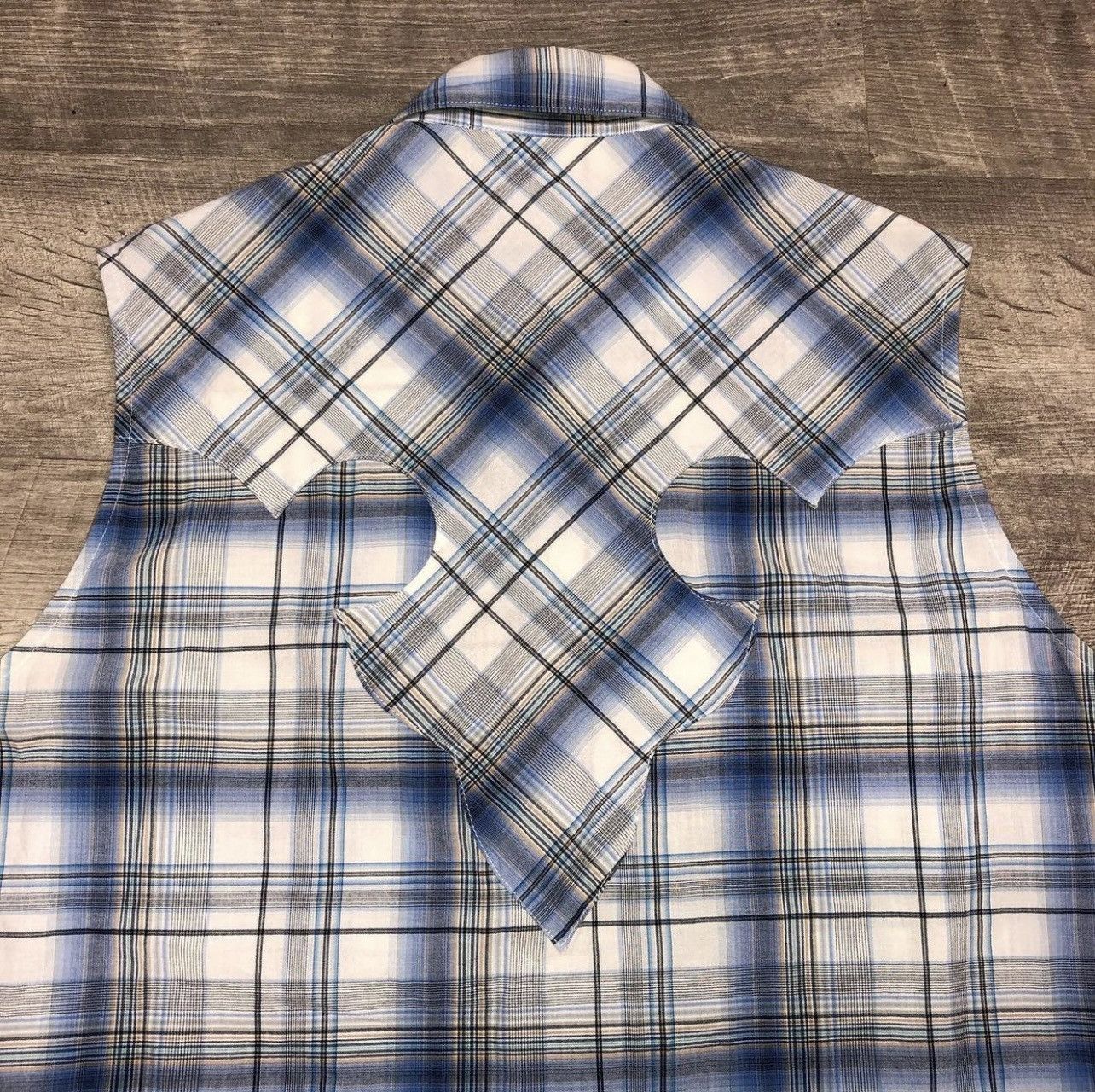 Chrome Hearts 1991 Chrome Hearts Sleeveless Cross Patch Flannel Size US L / EU 52-54 / 3 - 8 Thumbnail